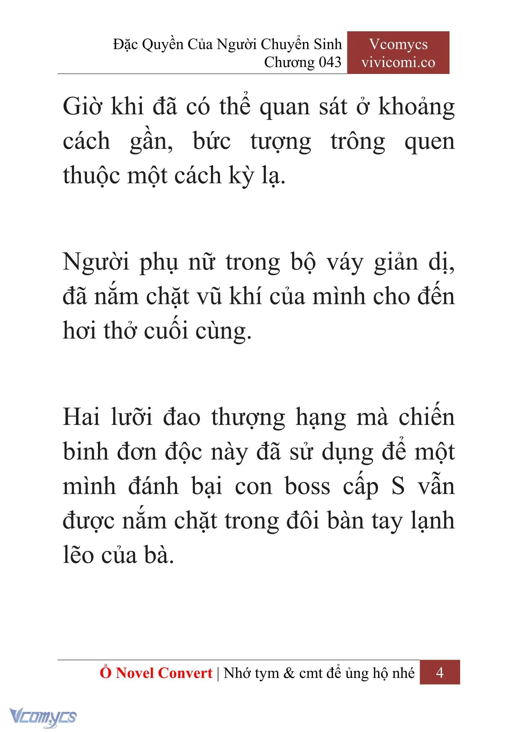 [Novel] Đặc Quyền Của Người Chuyển Sinh Chapter 43 - Trang 7