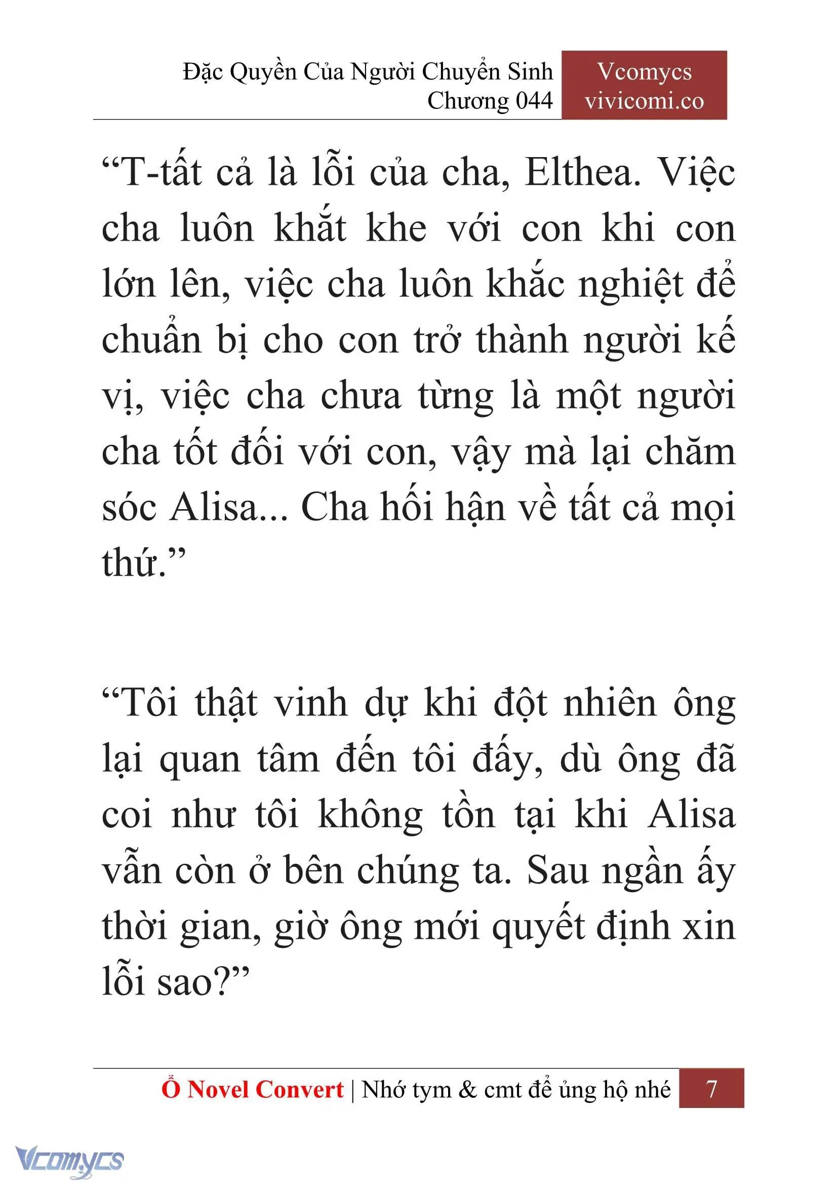 [Novel] Đặc Quyền Của Người Chuyển Sinh Chapter 44 - Trang 10