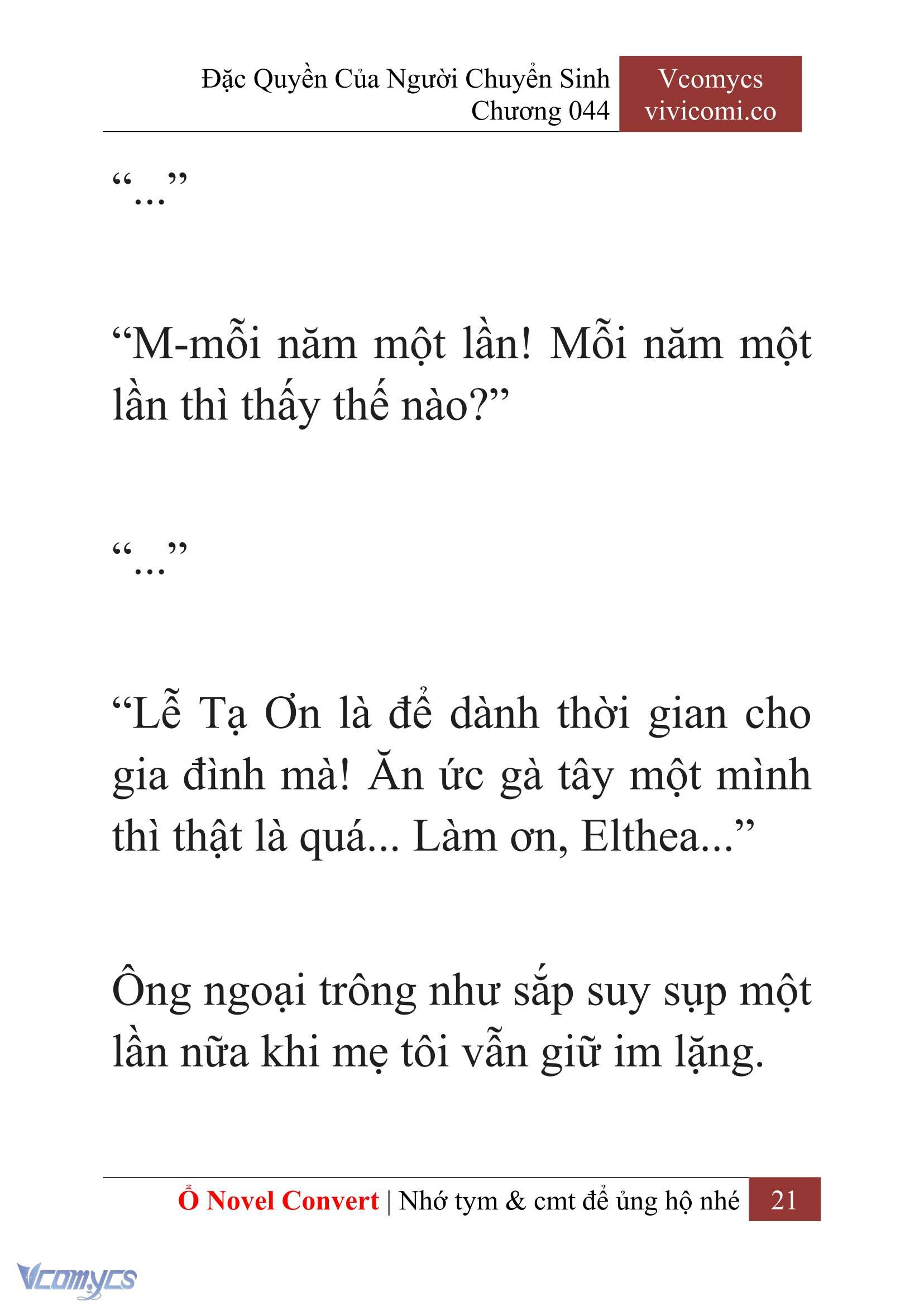 [Novel] Đặc Quyền Của Người Chuyển Sinh Chapter 44 - Trang 24