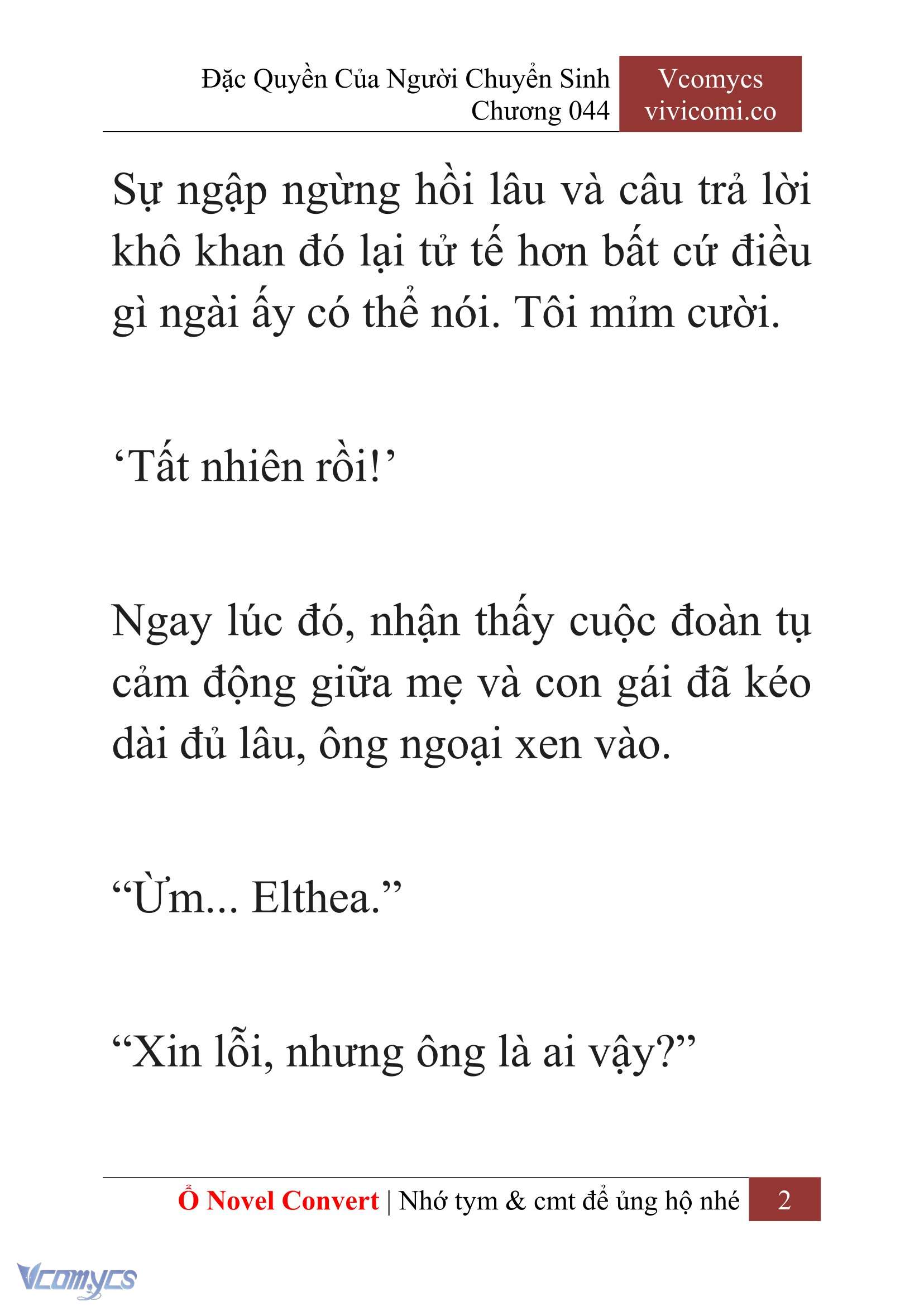[Novel] Đặc Quyền Của Người Chuyển Sinh Chapter 44 - Trang 5