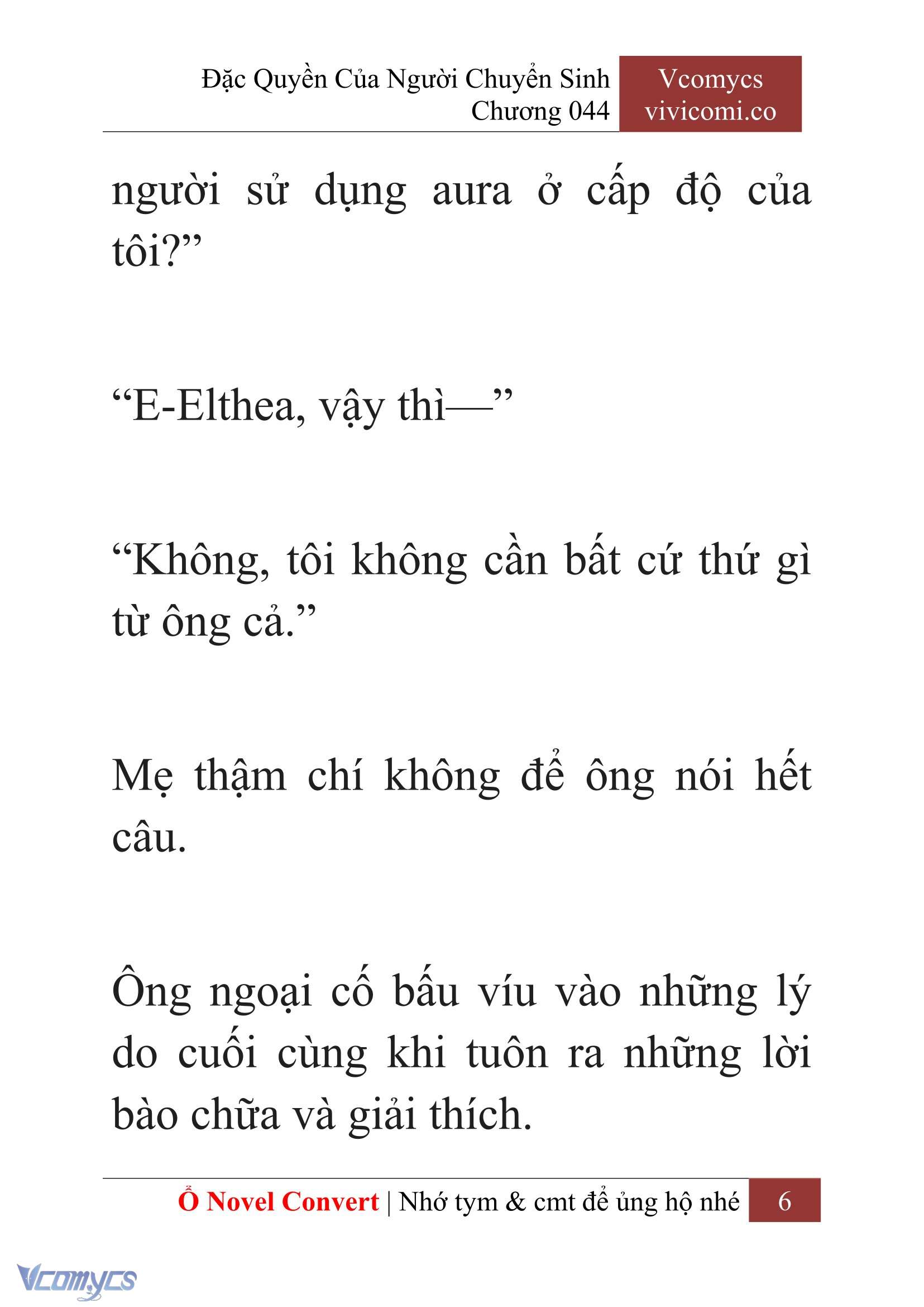 [Novel] Đặc Quyền Của Người Chuyển Sinh Chapter 44 - Trang 9