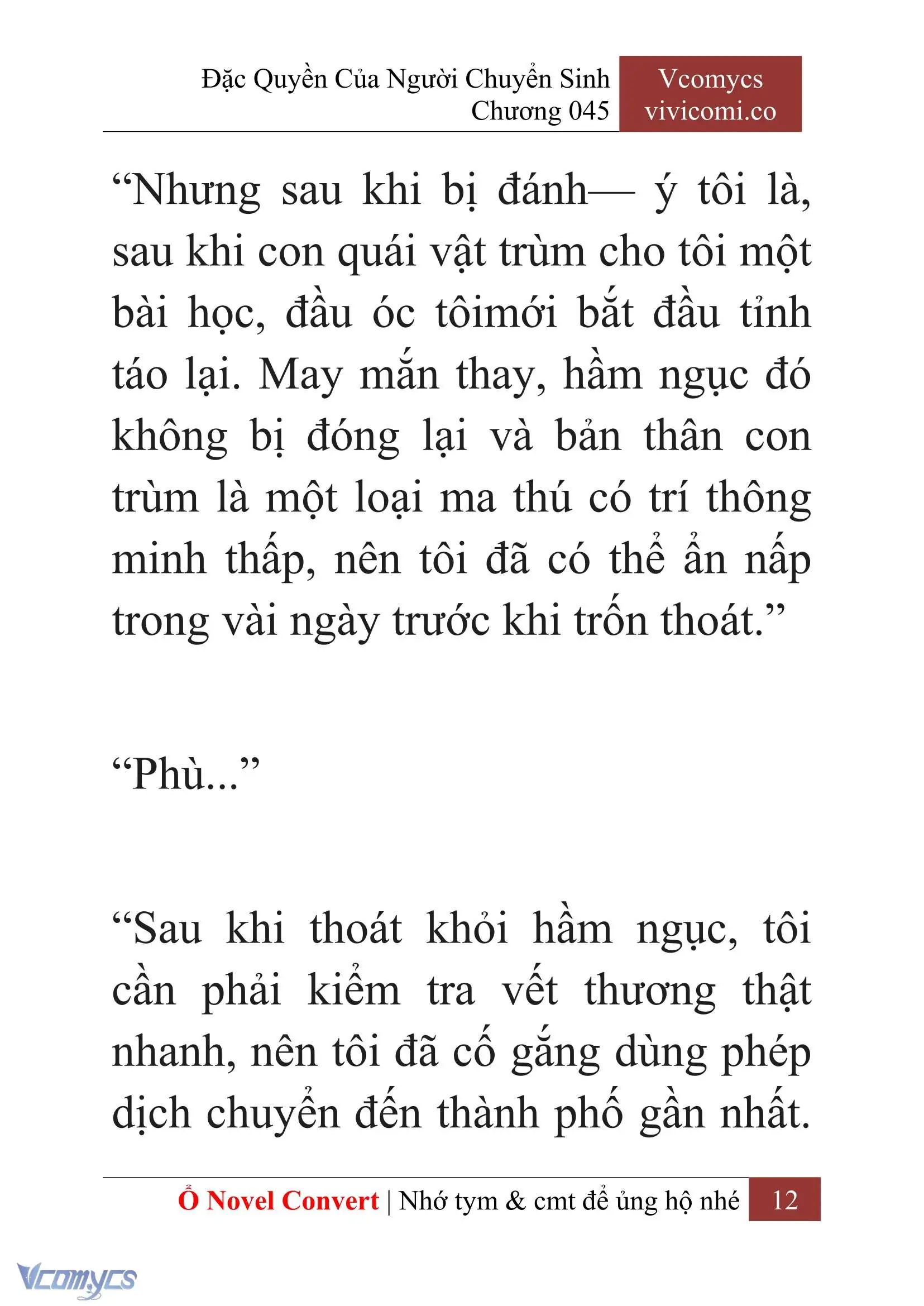 [Novel] Đặc Quyền Của Người Chuyển Sinh Chapter 45 - Trang 15