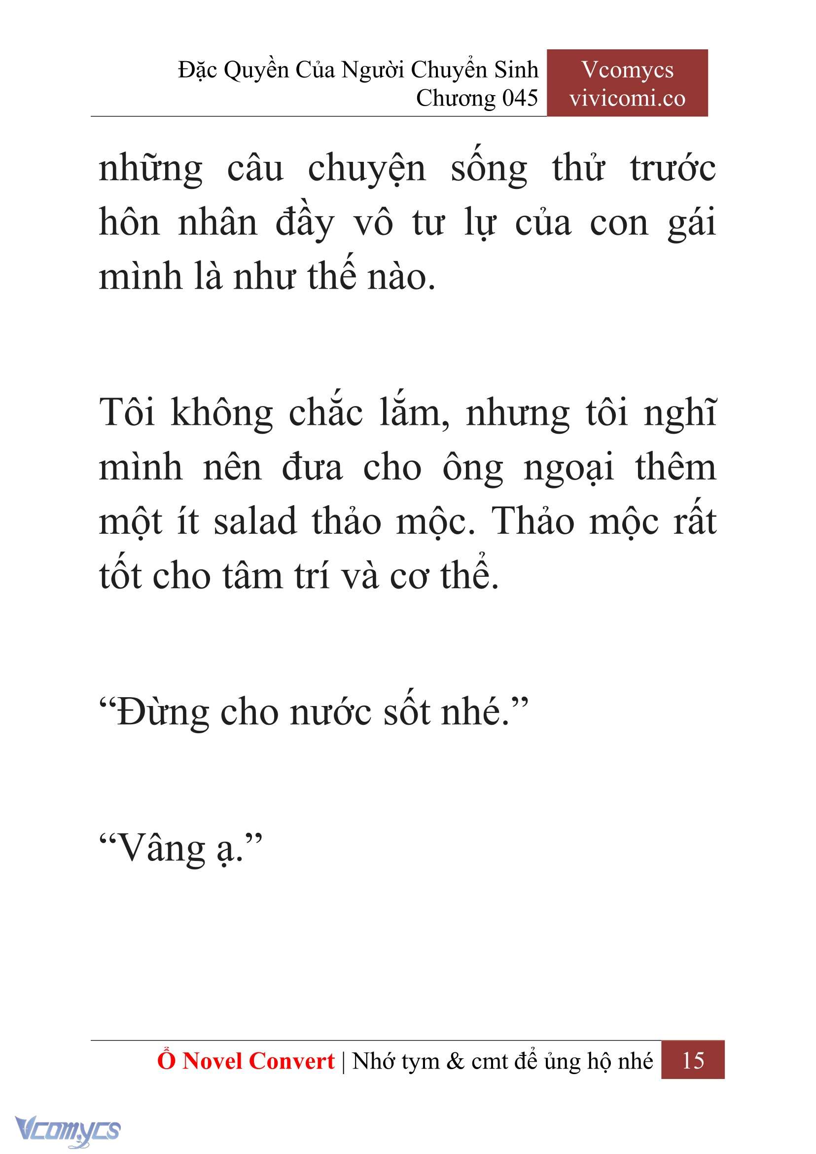 [Novel] Đặc Quyền Của Người Chuyển Sinh Chapter 45 - Trang 18