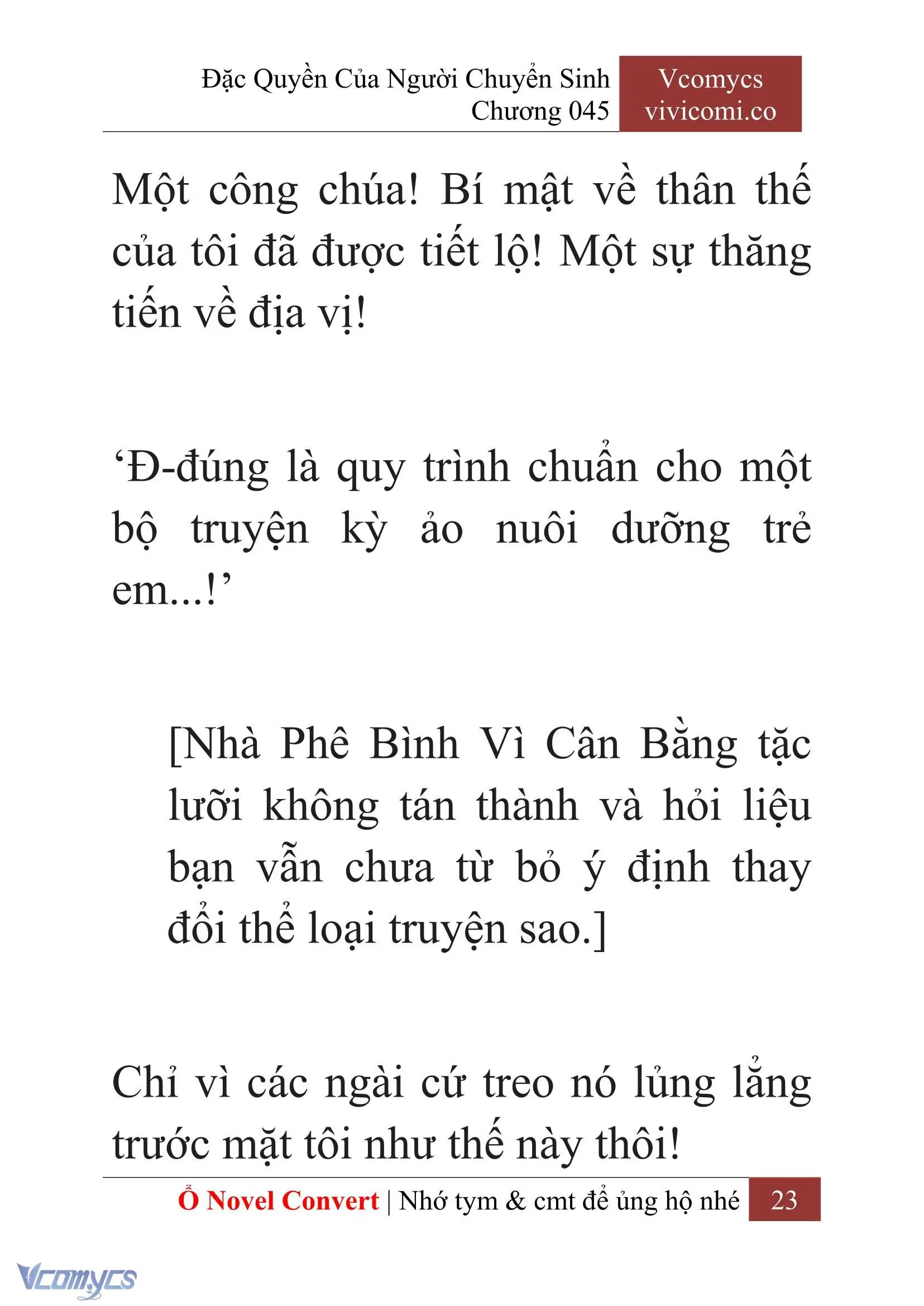 [Novel] Đặc Quyền Của Người Chuyển Sinh Chapter 45 - Trang 26