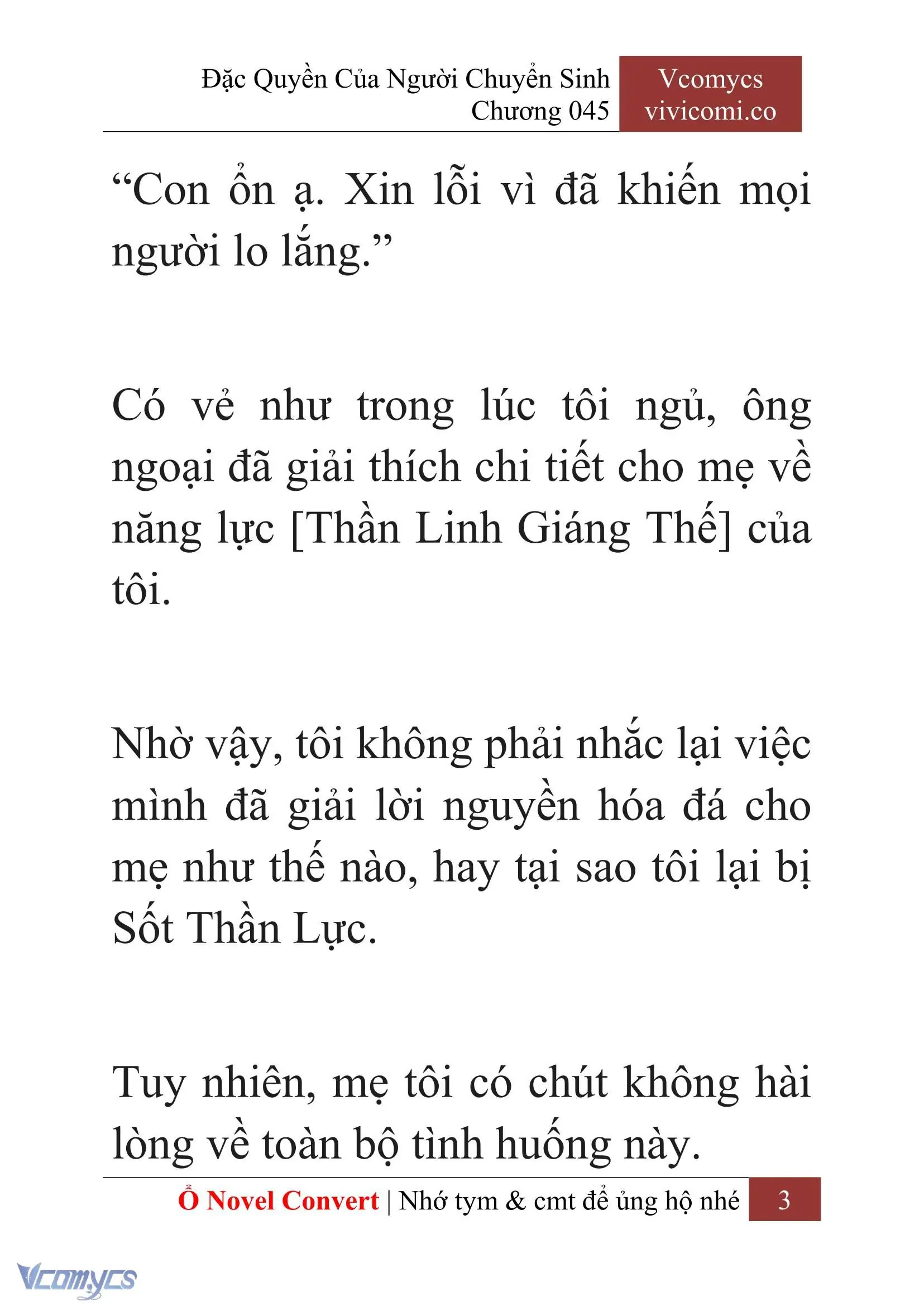 [Novel] Đặc Quyền Của Người Chuyển Sinh Chapter 45 - Trang 6