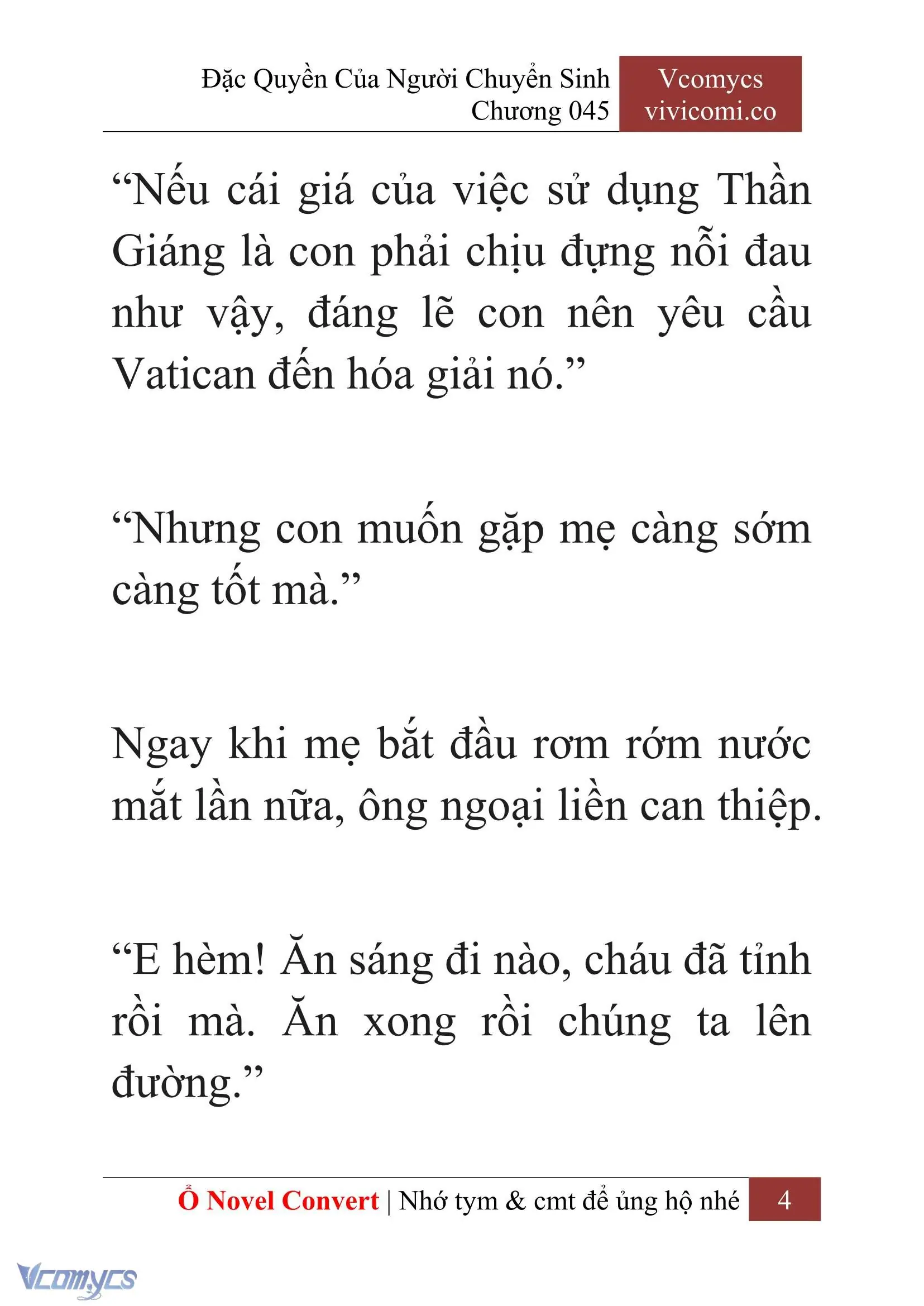 [Novel] Đặc Quyền Của Người Chuyển Sinh Chapter 45 - Trang 7