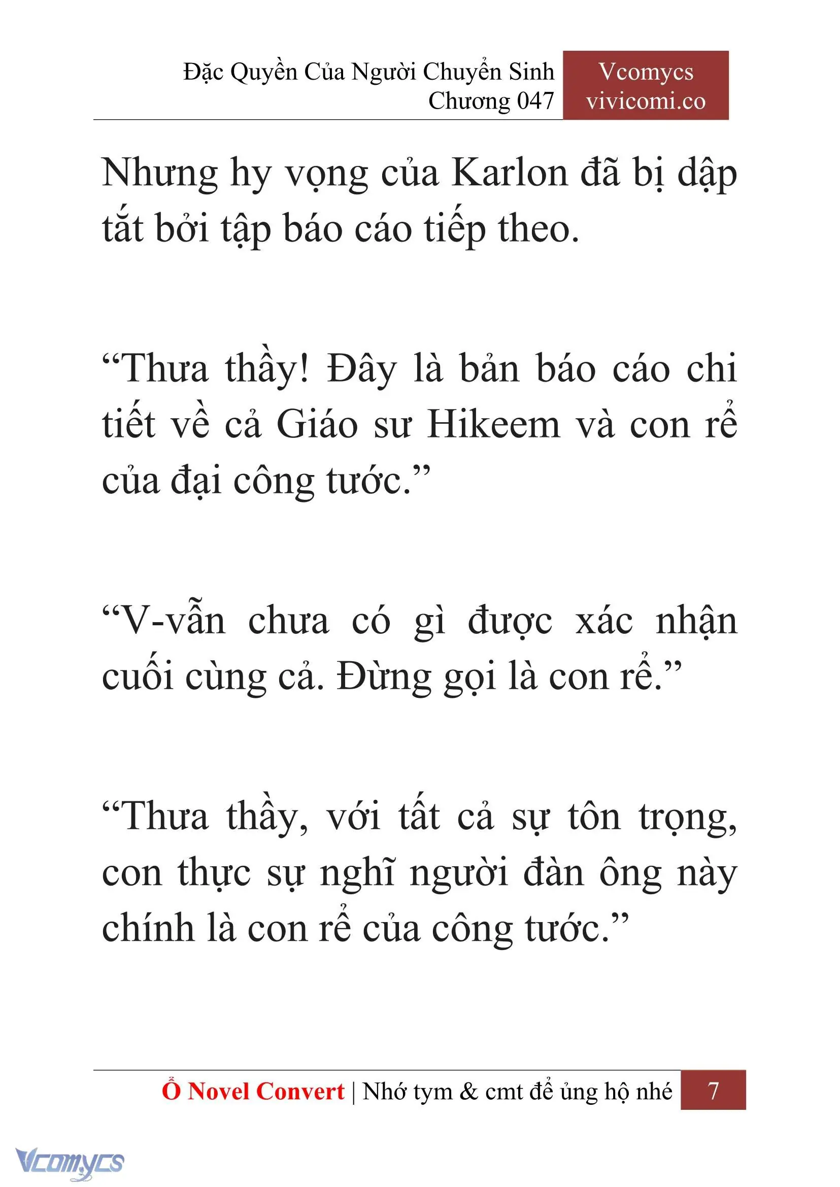 [Novel] Đặc Quyền Của Người Chuyển Sinh Chapter 47 - Trang 10