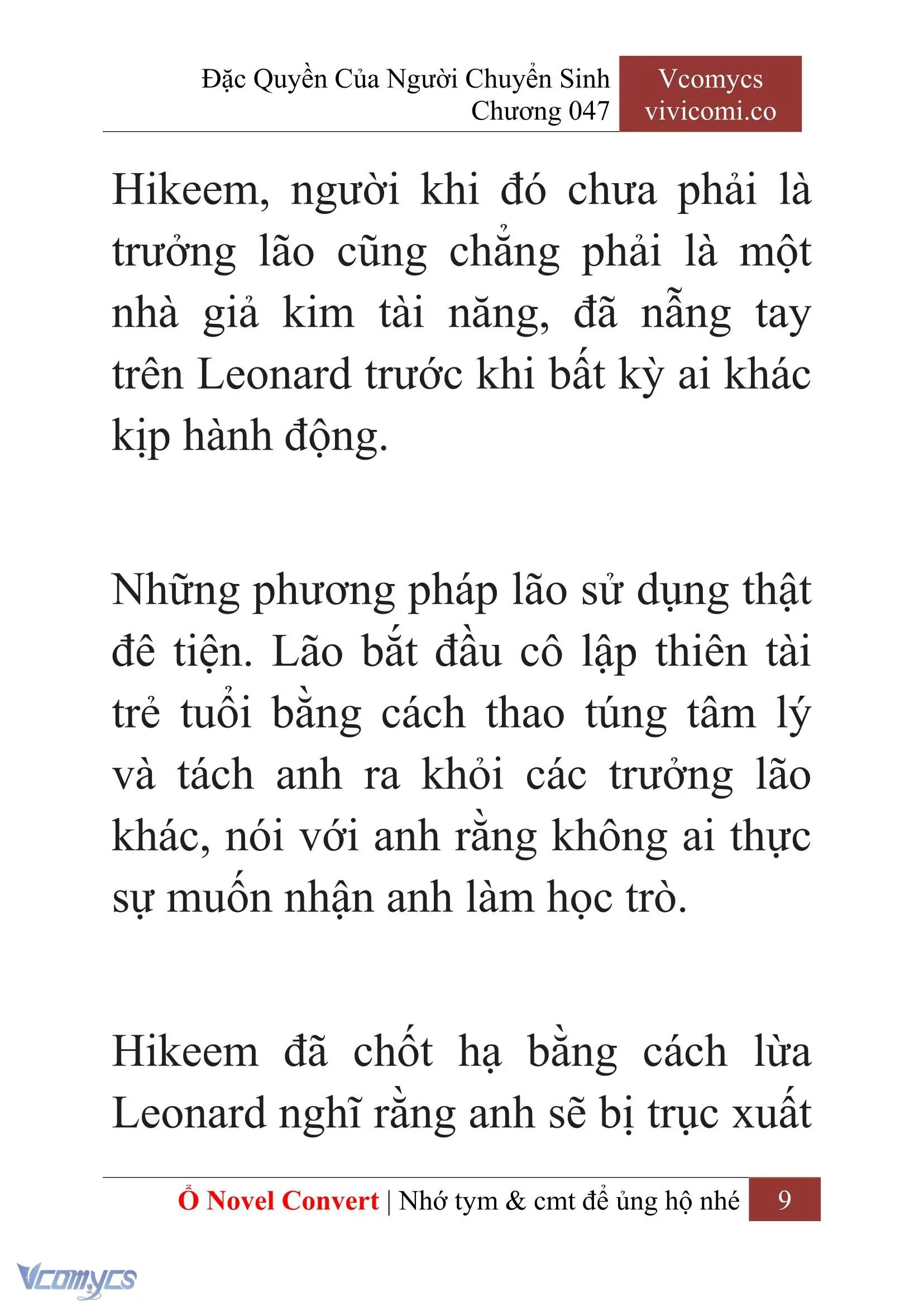 [Novel] Đặc Quyền Của Người Chuyển Sinh Chapter 47 - Trang 12