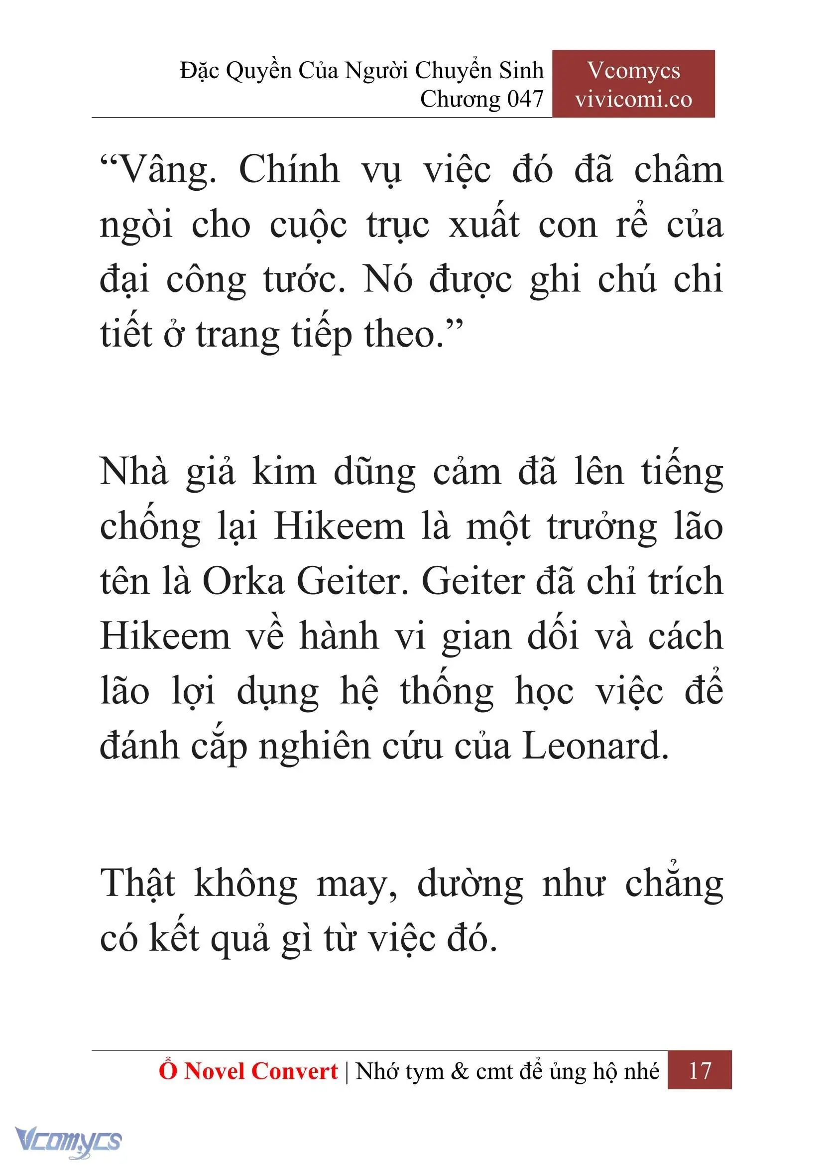 [Novel] Đặc Quyền Của Người Chuyển Sinh Chapter 47 - Trang 20
