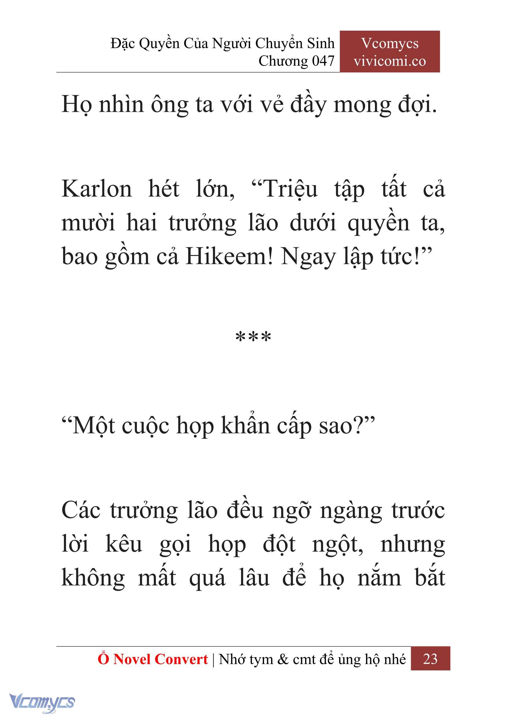 [Novel] Đặc Quyền Của Người Chuyển Sinh Chapter 47 - Trang 26