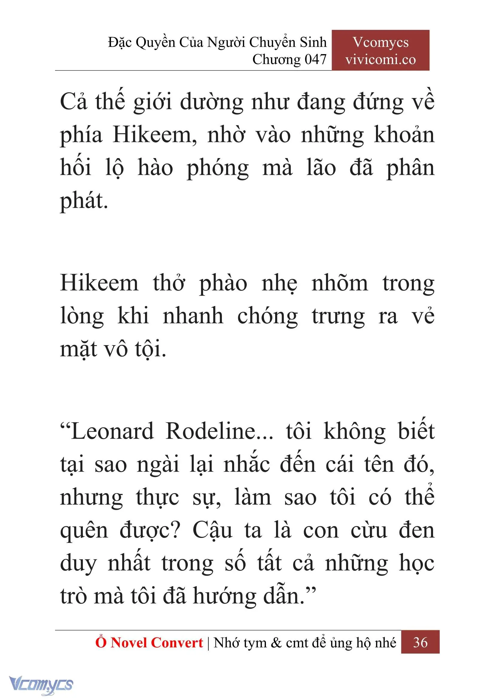 [Novel] Đặc Quyền Của Người Chuyển Sinh Chapter 47 - Trang 39