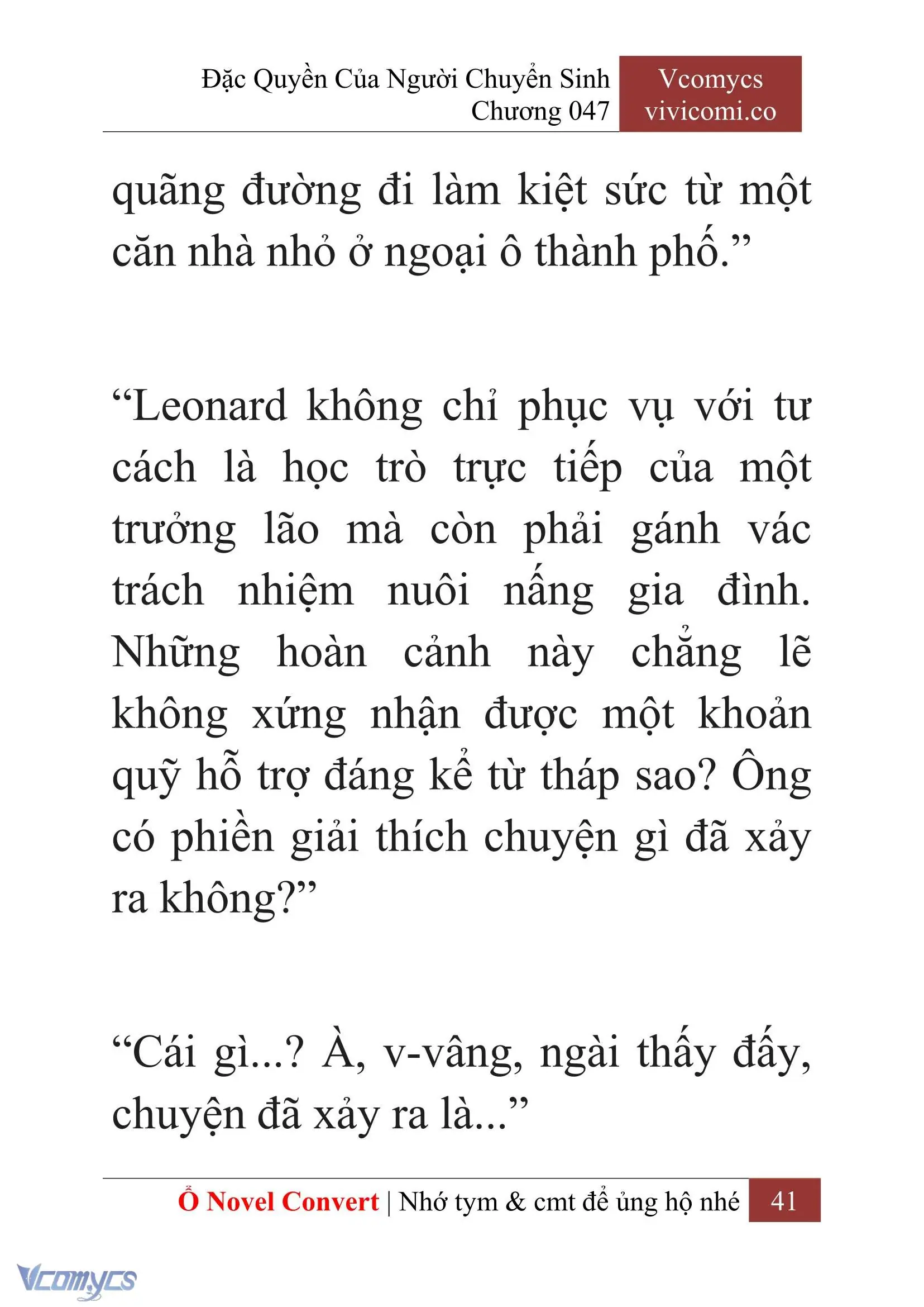 [Novel] Đặc Quyền Của Người Chuyển Sinh Chapter 47 - Trang 44