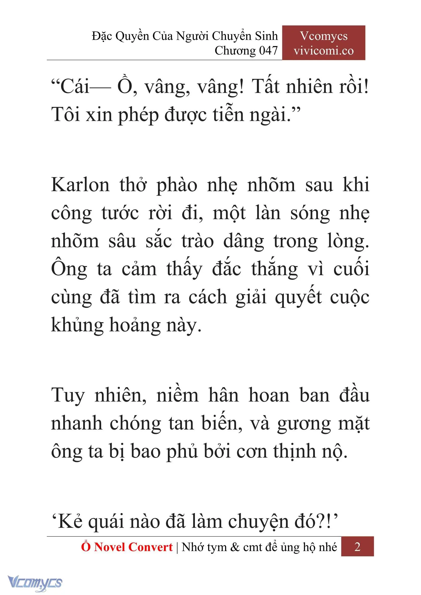 [Novel] Đặc Quyền Của Người Chuyển Sinh Chapter 47 - Trang 5
