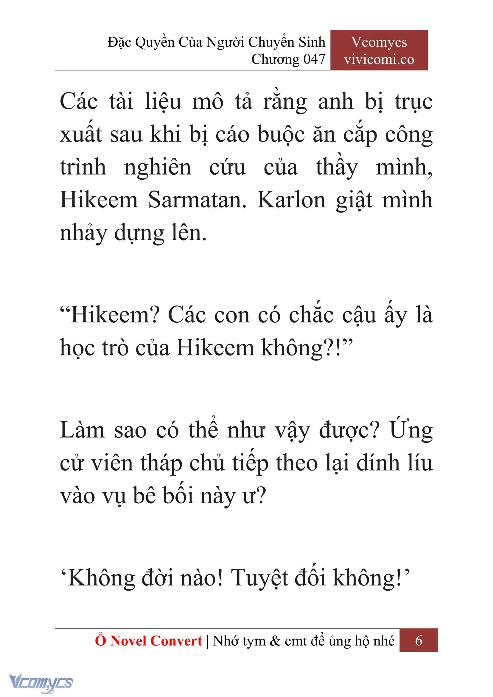 [Novel] Đặc Quyền Của Người Chuyển Sinh Chapter 47 - Trang 9