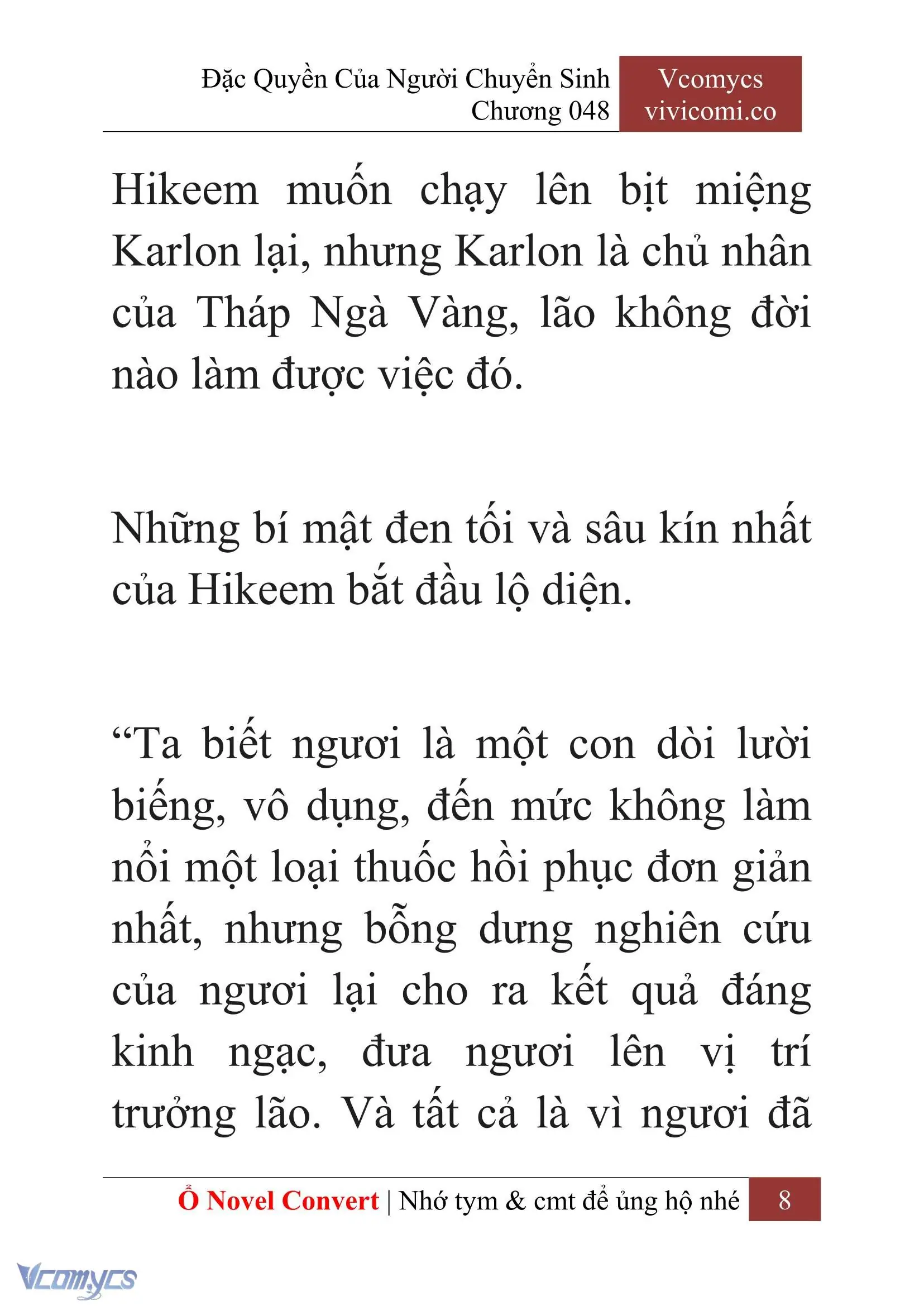 [Novel] Đặc Quyền Của Người Chuyển Sinh Chapter 48 - Trang 11