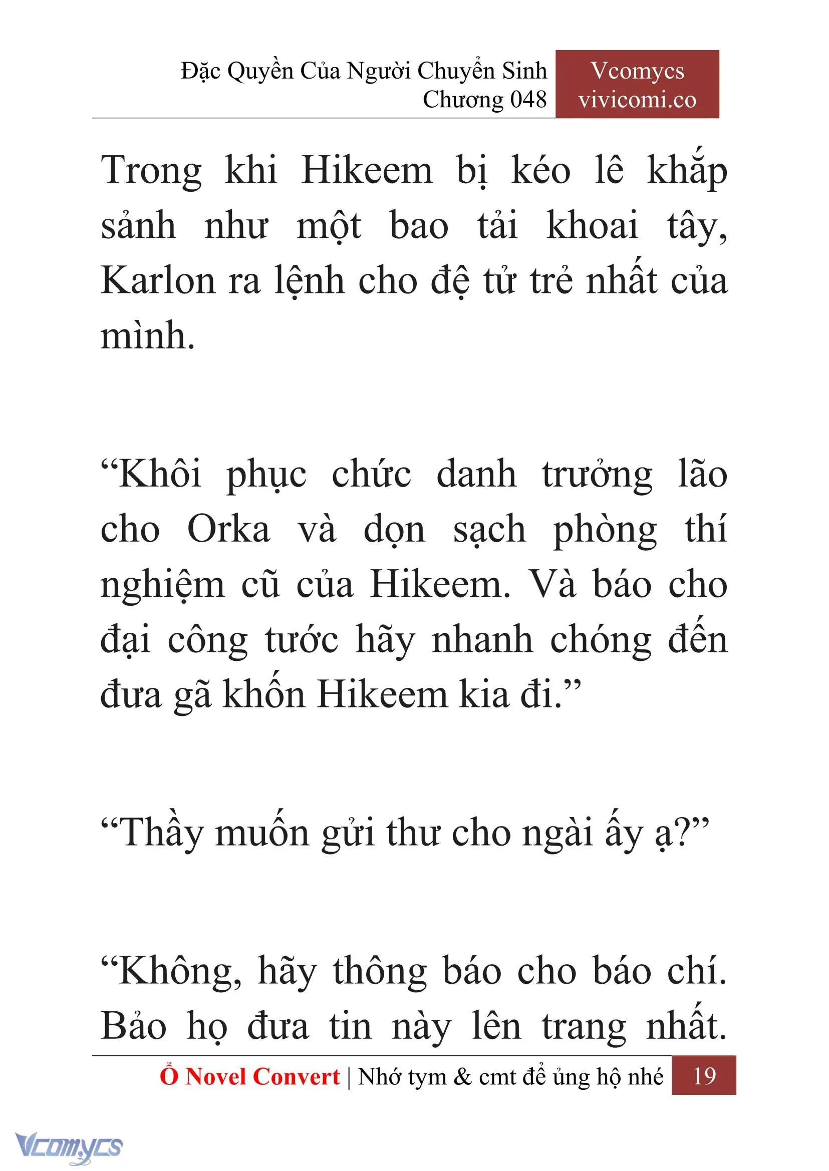 [Novel] Đặc Quyền Của Người Chuyển Sinh Chapter 48 - Trang 22