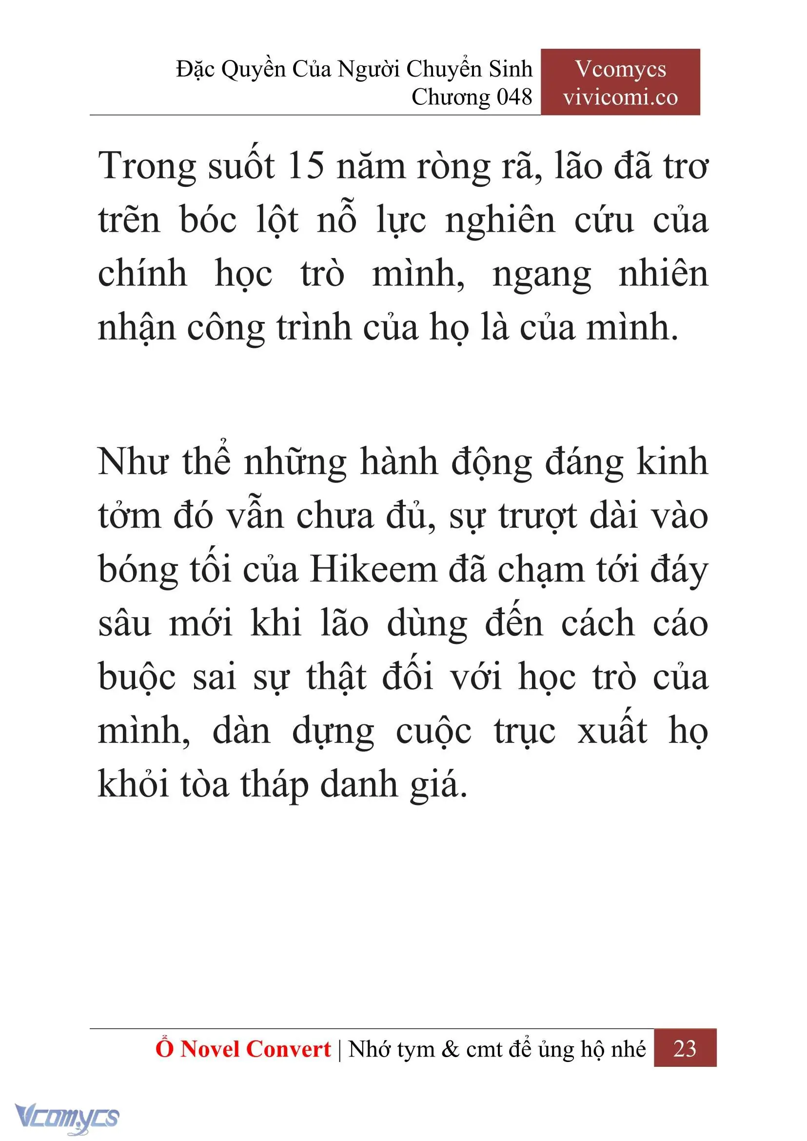 [Novel] Đặc Quyền Của Người Chuyển Sinh Chapter 48 - Trang 26