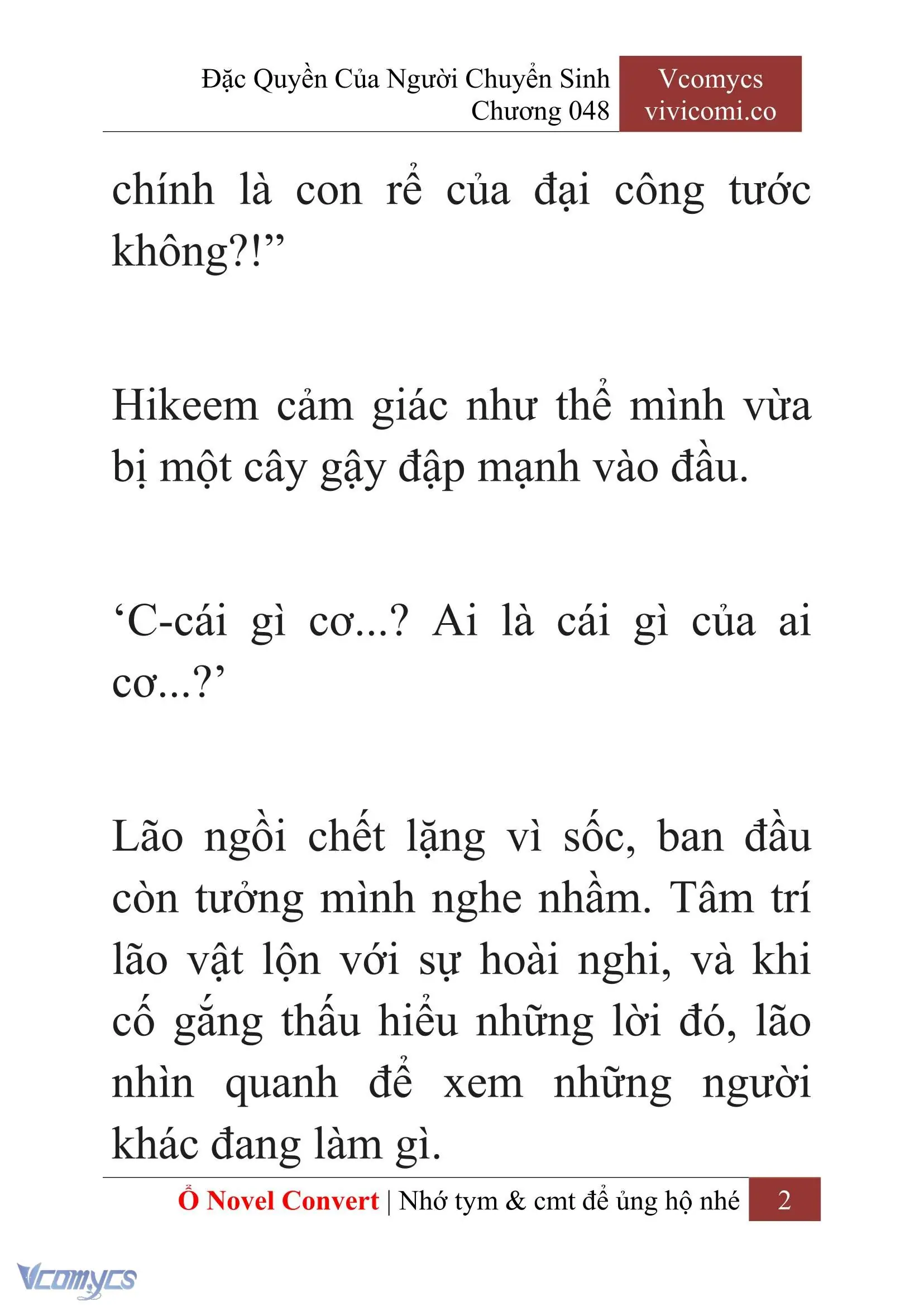 [Novel] Đặc Quyền Của Người Chuyển Sinh Chapter 48 - Trang 5
