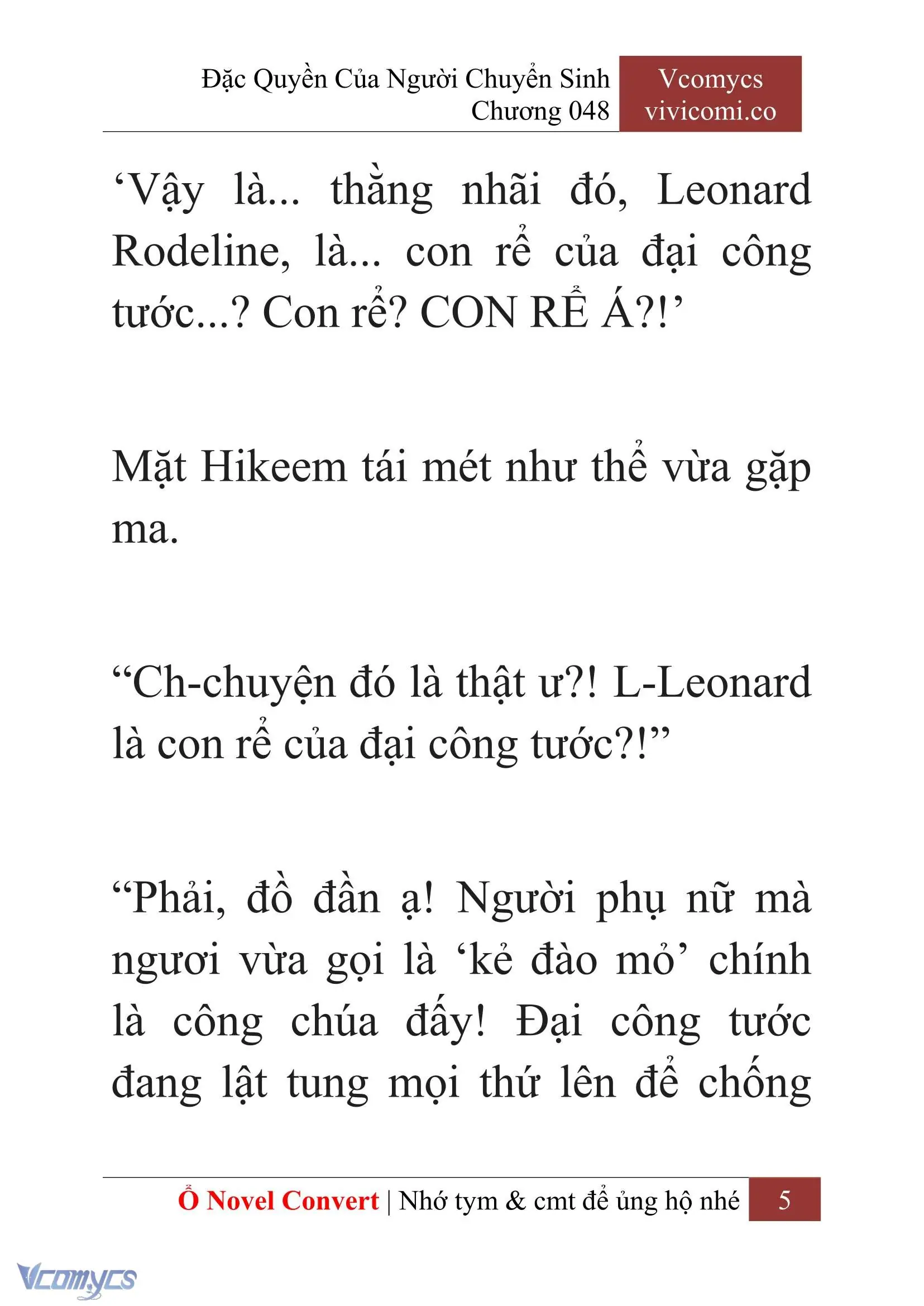 [Novel] Đặc Quyền Của Người Chuyển Sinh Chapter 48 - Trang 8