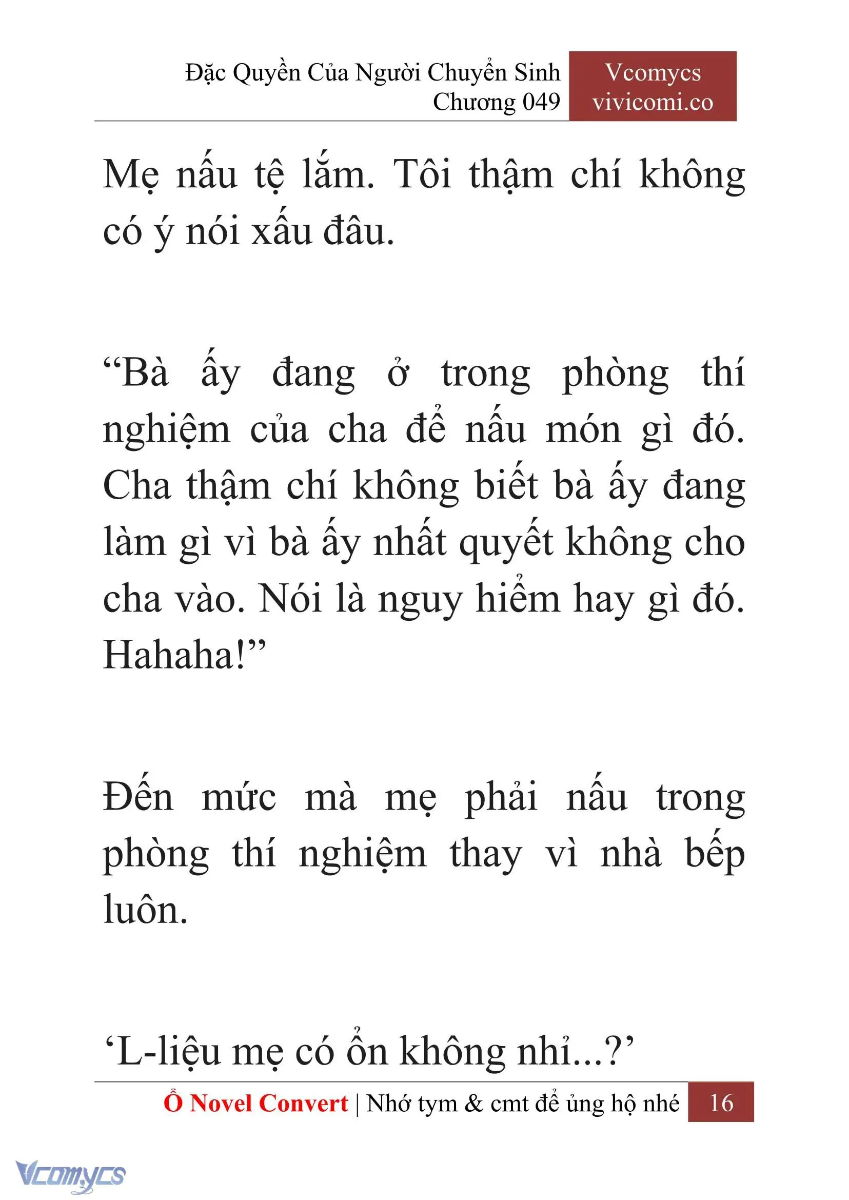 [Novel] Đặc Quyền Của Người Chuyển Sinh Chapter 49 - Trang 19