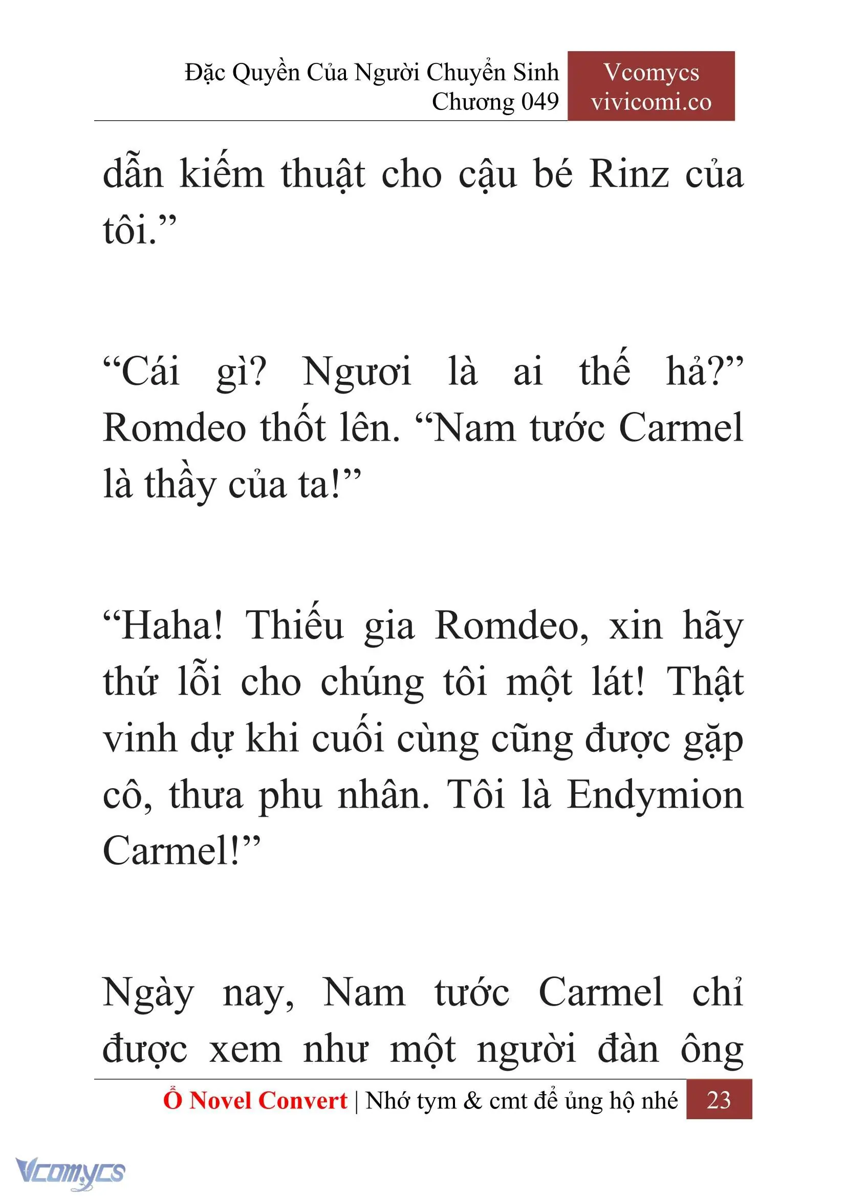 [Novel] Đặc Quyền Của Người Chuyển Sinh Chapter 49 - Trang 26