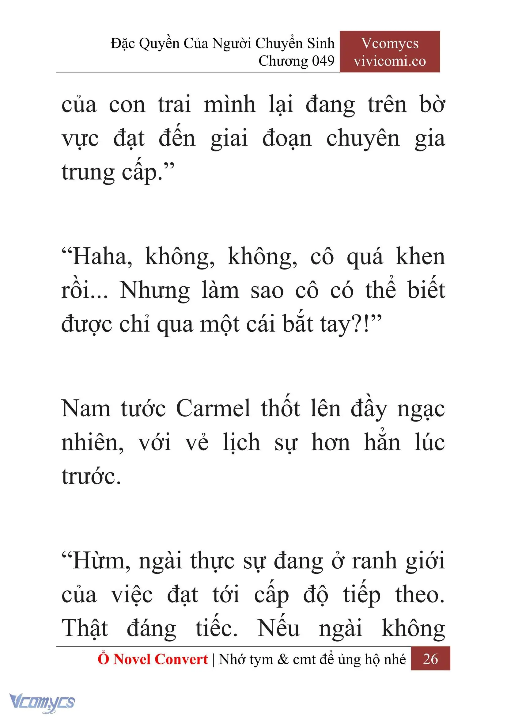 [Novel] Đặc Quyền Của Người Chuyển Sinh Chapter 49 - Trang 29