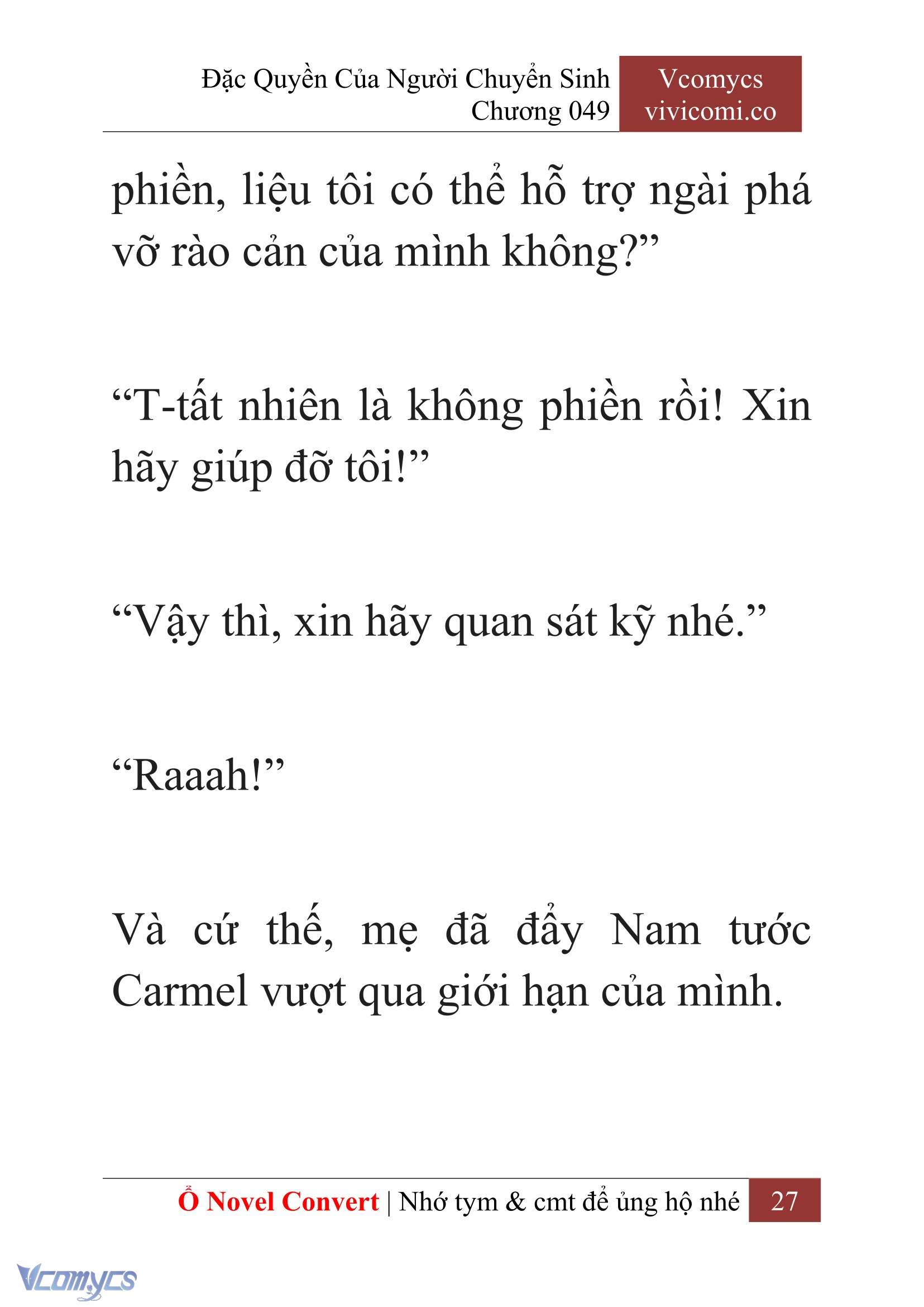 [Novel] Đặc Quyền Của Người Chuyển Sinh Chapter 49 - Trang 30