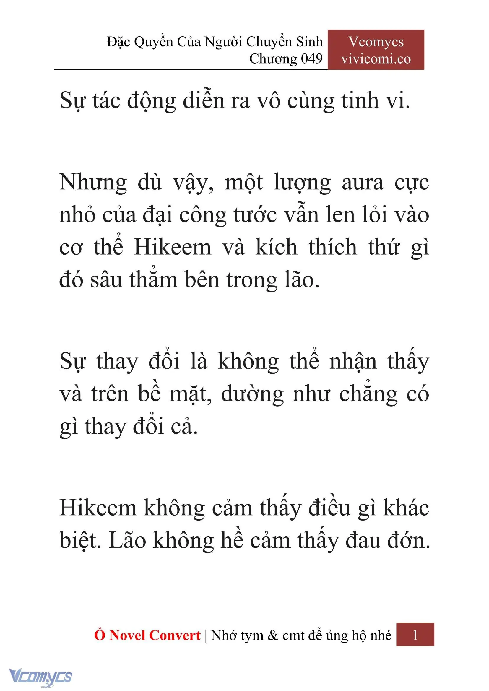 [Novel] Đặc Quyền Của Người Chuyển Sinh Chapter 49 - Trang 4