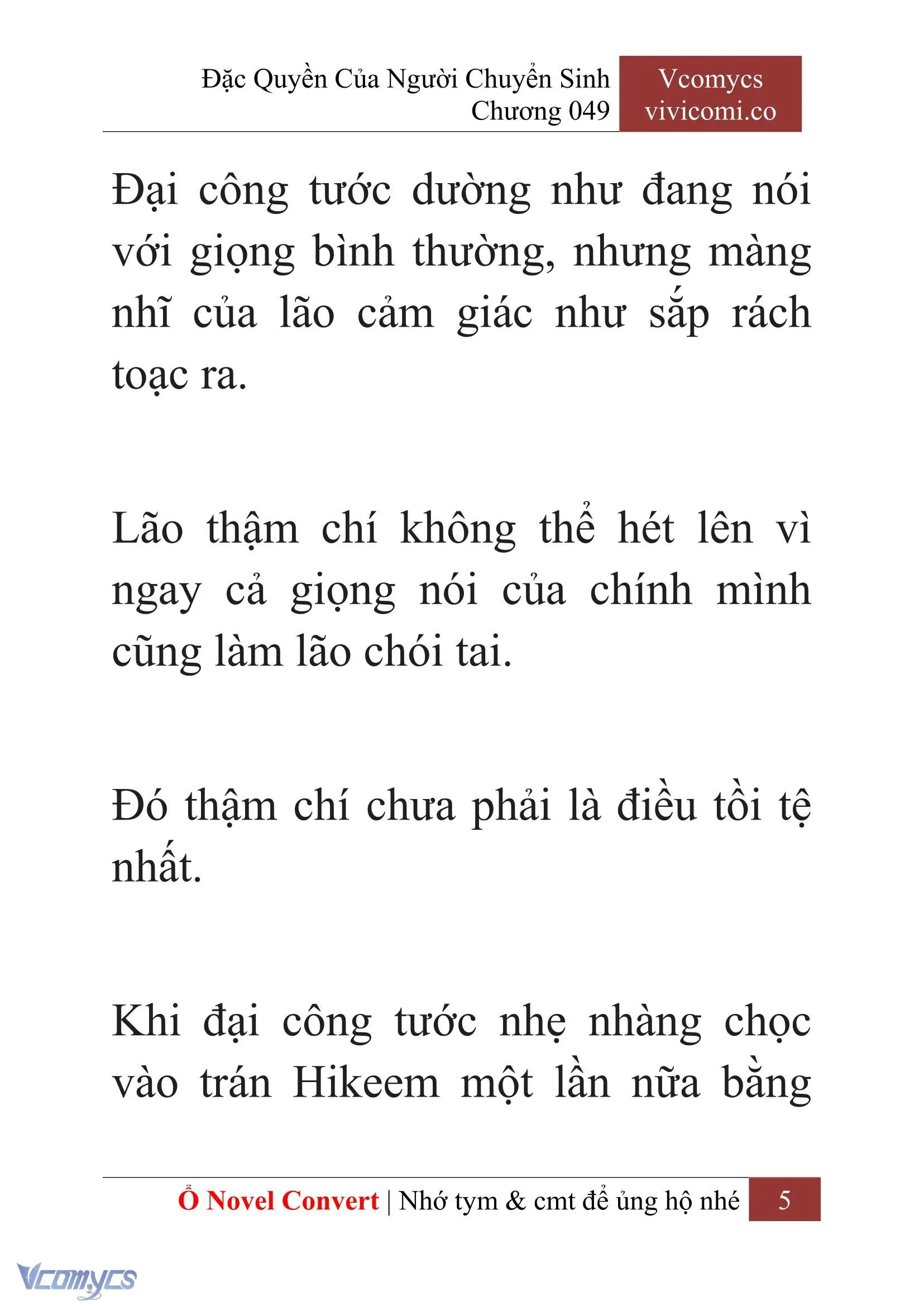 [Novel] Đặc Quyền Của Người Chuyển Sinh Chapter 49 - Trang 8