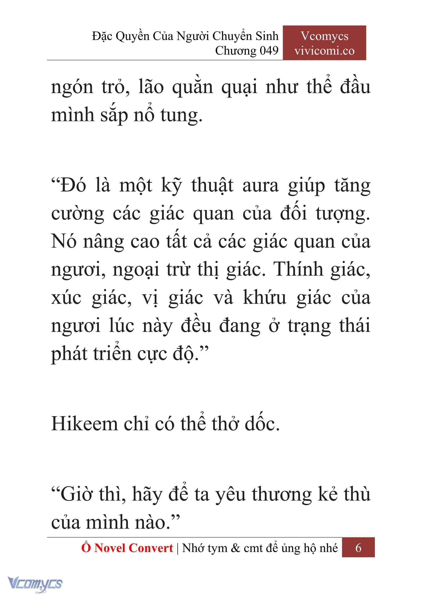 [Novel] Đặc Quyền Của Người Chuyển Sinh Chapter 49 - Trang 9