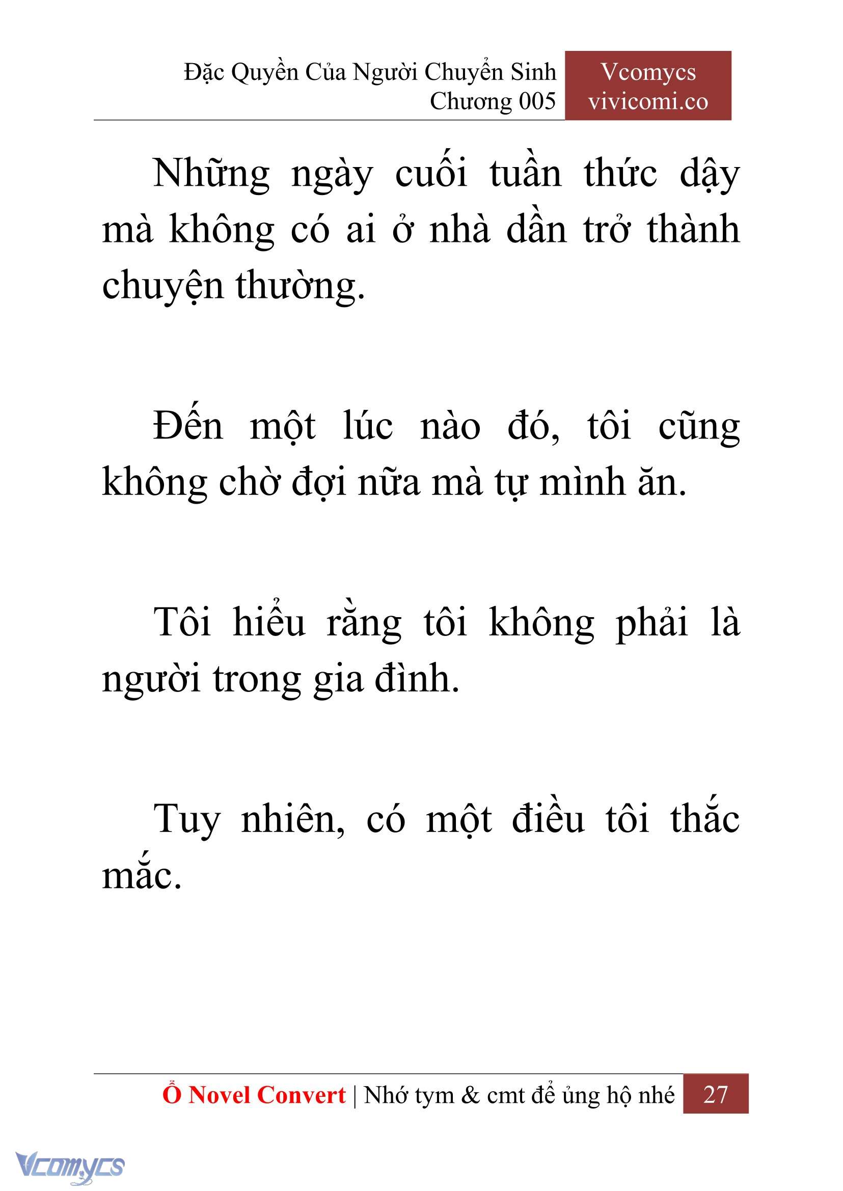 [Novel] Đặc Quyền Của Người Chuyển Sinh Chapter 5 - Trang 29