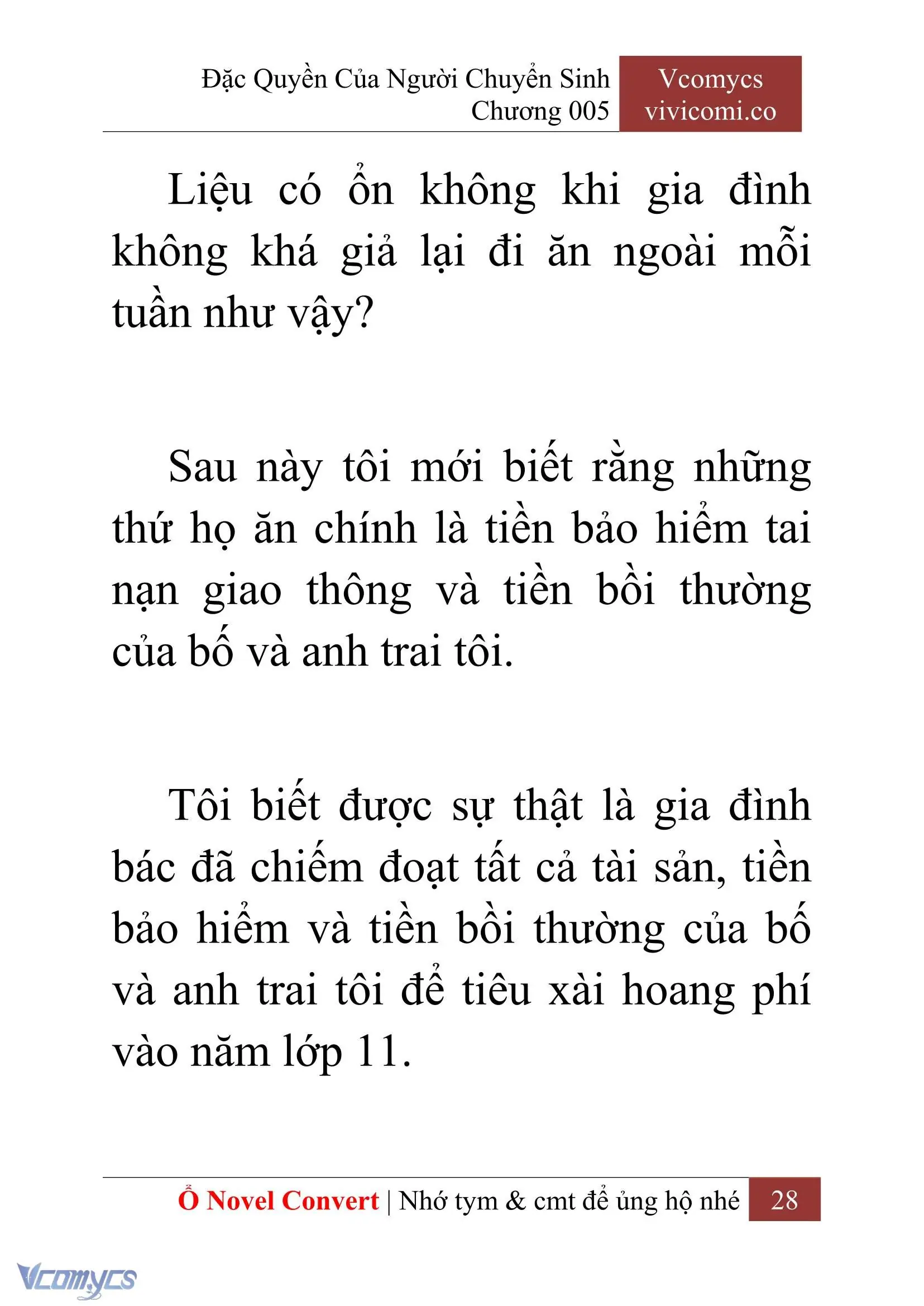 [Novel] Đặc Quyền Của Người Chuyển Sinh Chapter 5 - Trang 30