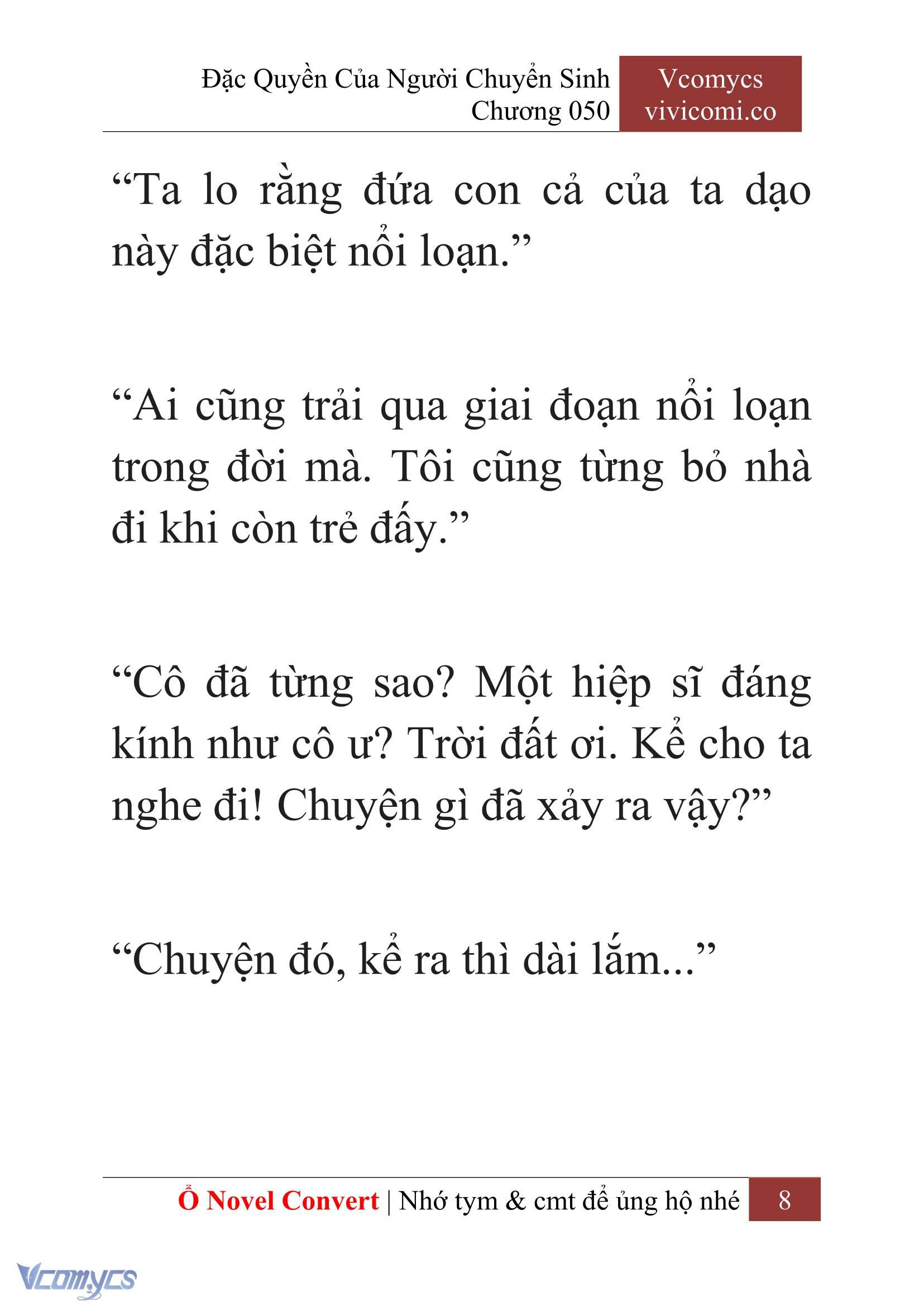 [Novel] Đặc Quyền Của Người Chuyển Sinh Chapter 50 - Trang 11