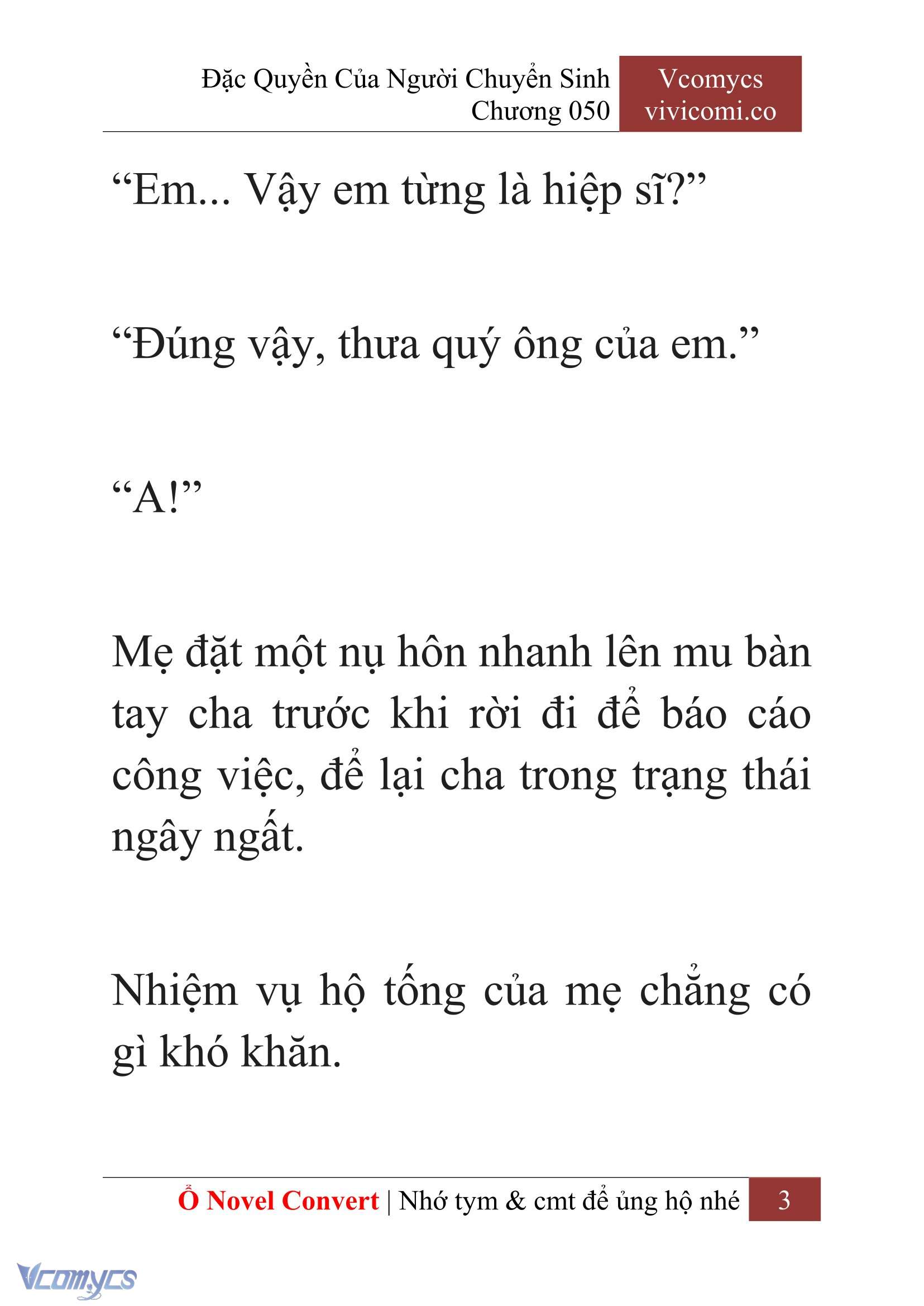 [Novel] Đặc Quyền Của Người Chuyển Sinh Chapter 50 - Trang 6