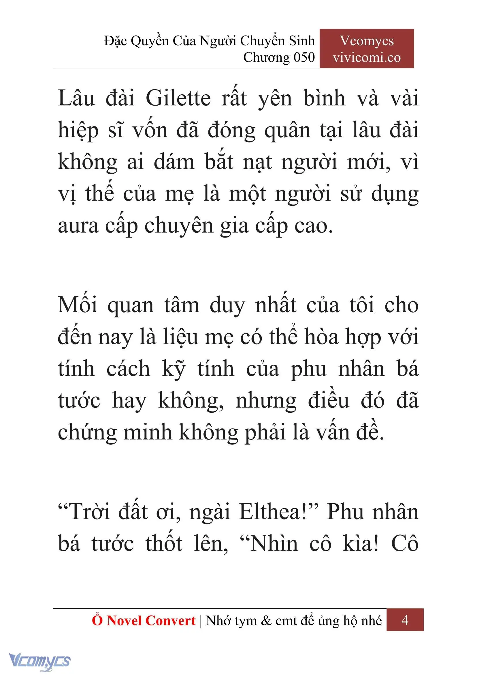 [Novel] Đặc Quyền Của Người Chuyển Sinh Chapter 50 - Trang 7
