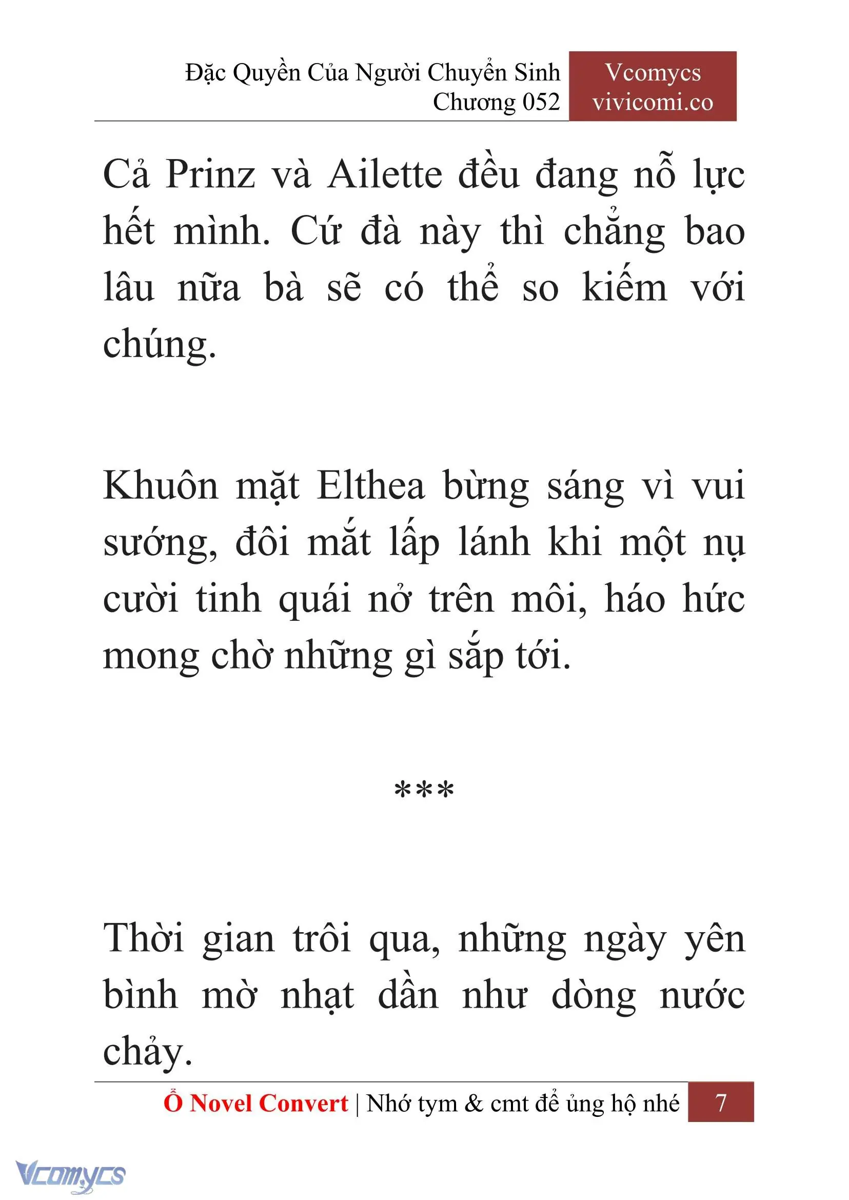 [Novel] Đặc Quyền Của Người Chuyển Sinh Chapter 52 - Trang 9