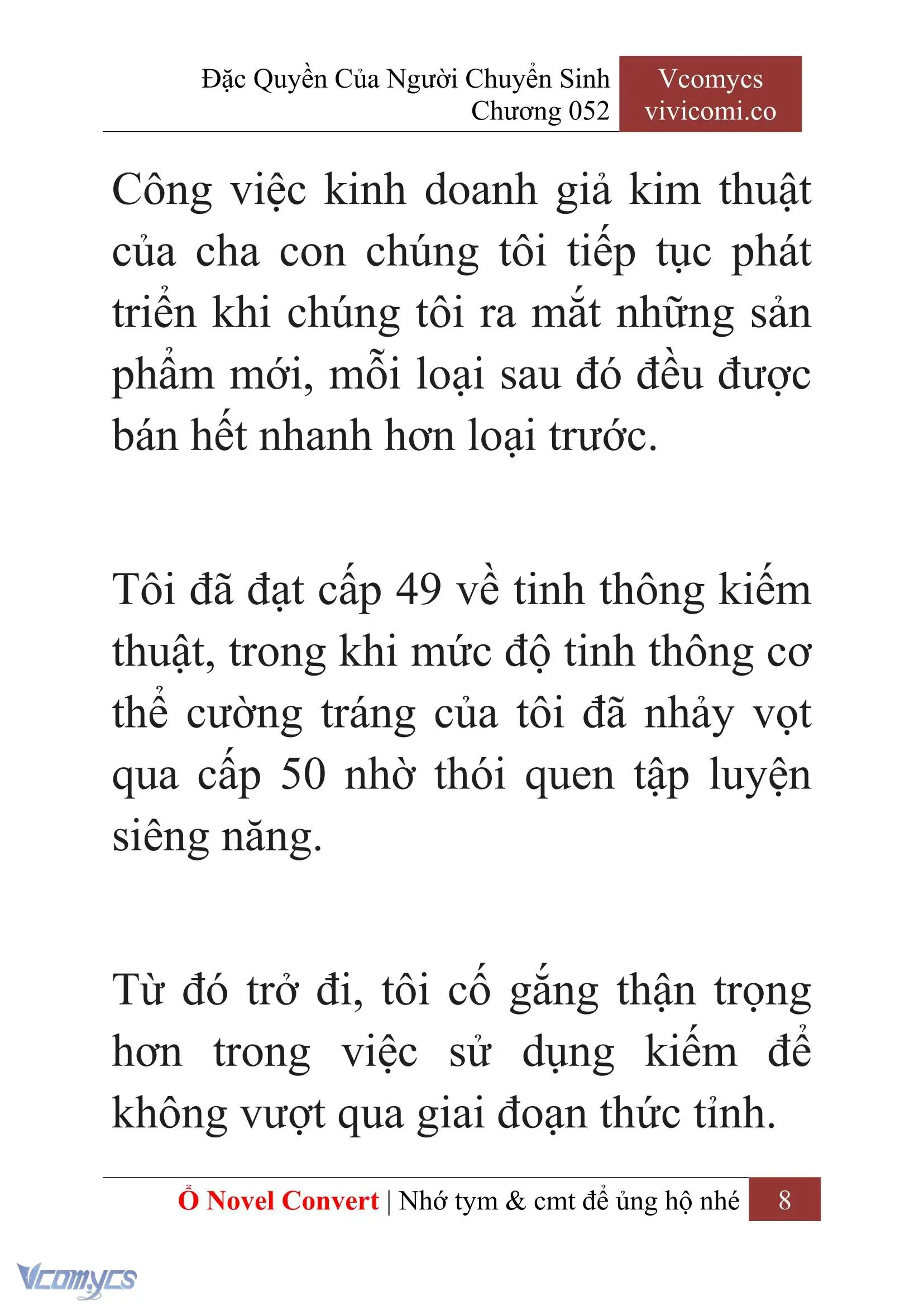 [Novel] Đặc Quyền Của Người Chuyển Sinh Chapter 52 - Trang 10