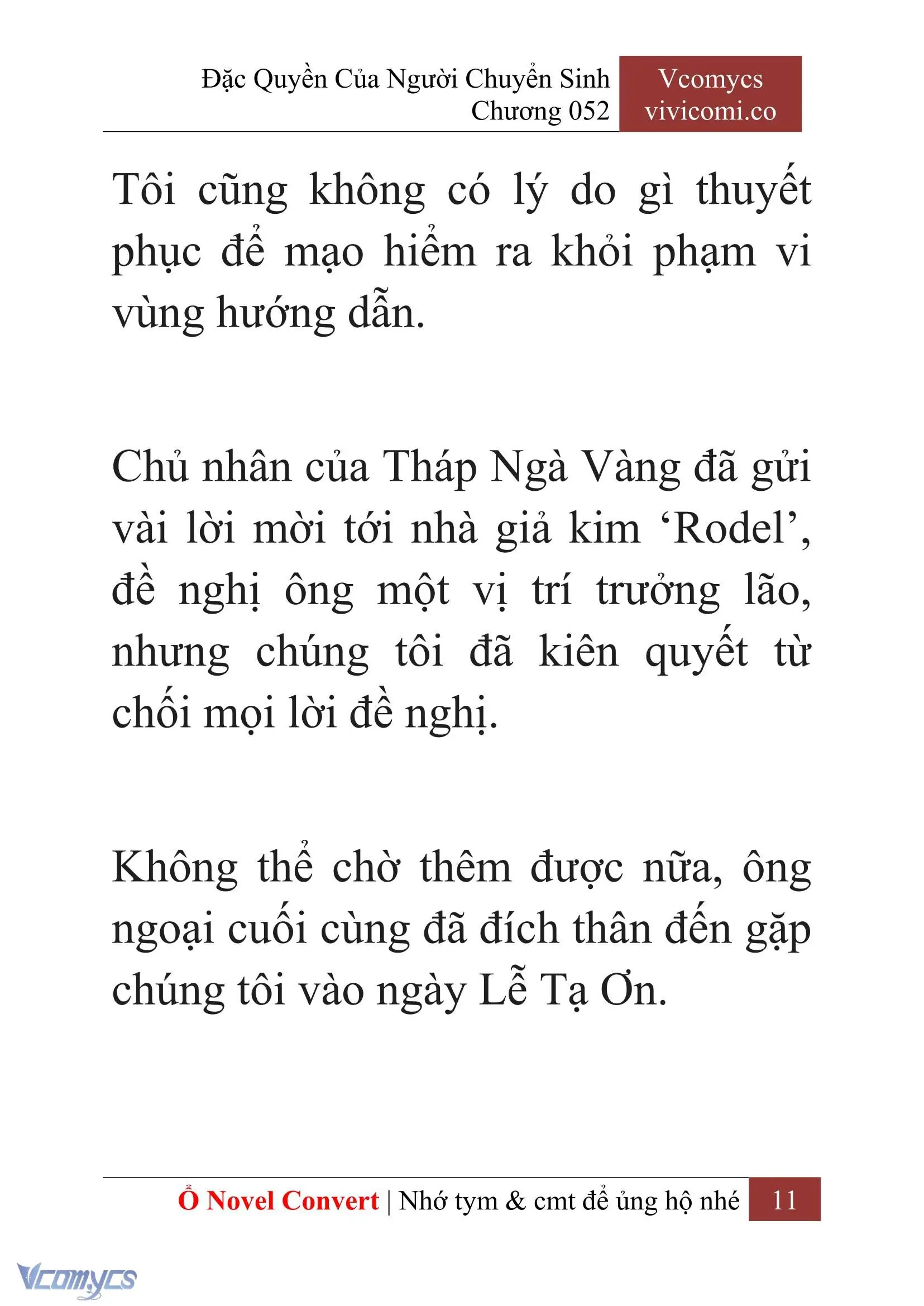 [Novel] Đặc Quyền Của Người Chuyển Sinh Chapter 52 - Trang 13
