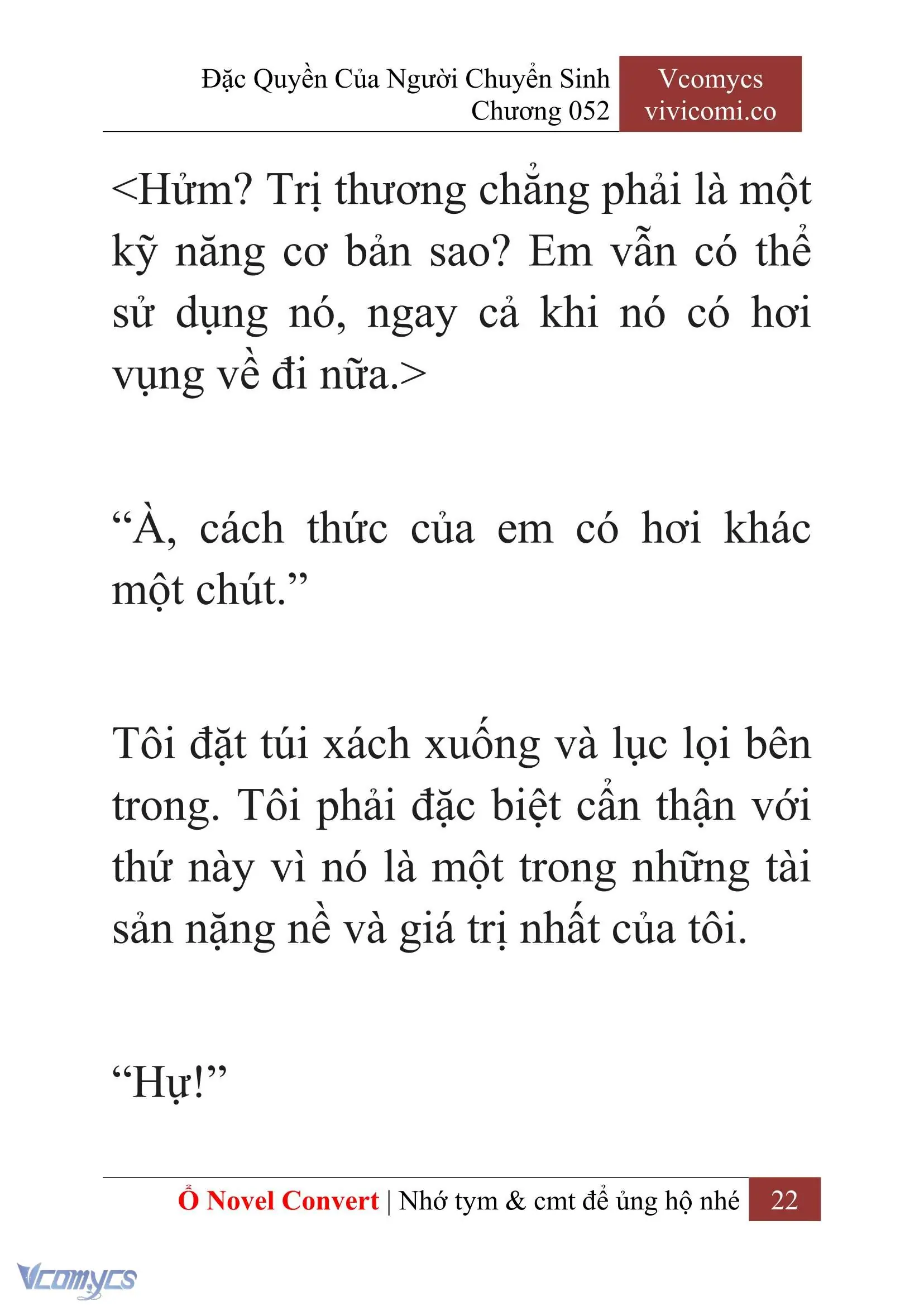 [Novel] Đặc Quyền Của Người Chuyển Sinh Chapter 52 - Trang 24