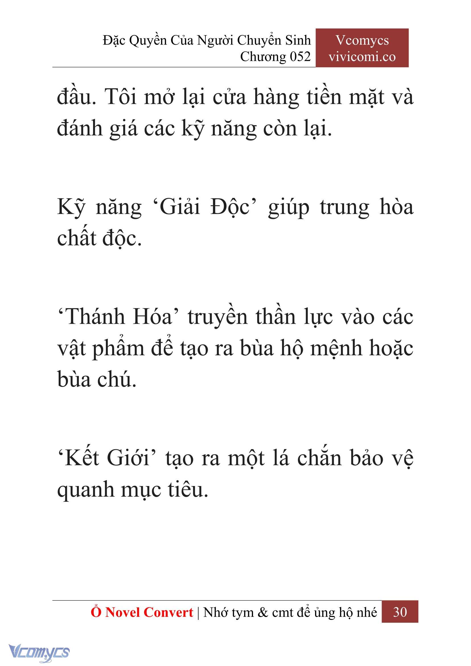 [Novel] Đặc Quyền Của Người Chuyển Sinh Chapter 52 - Trang 32