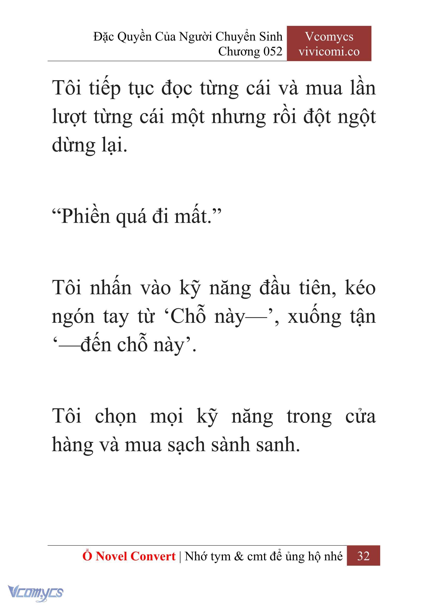 [Novel] Đặc Quyền Của Người Chuyển Sinh Chapter 52 - Trang 34