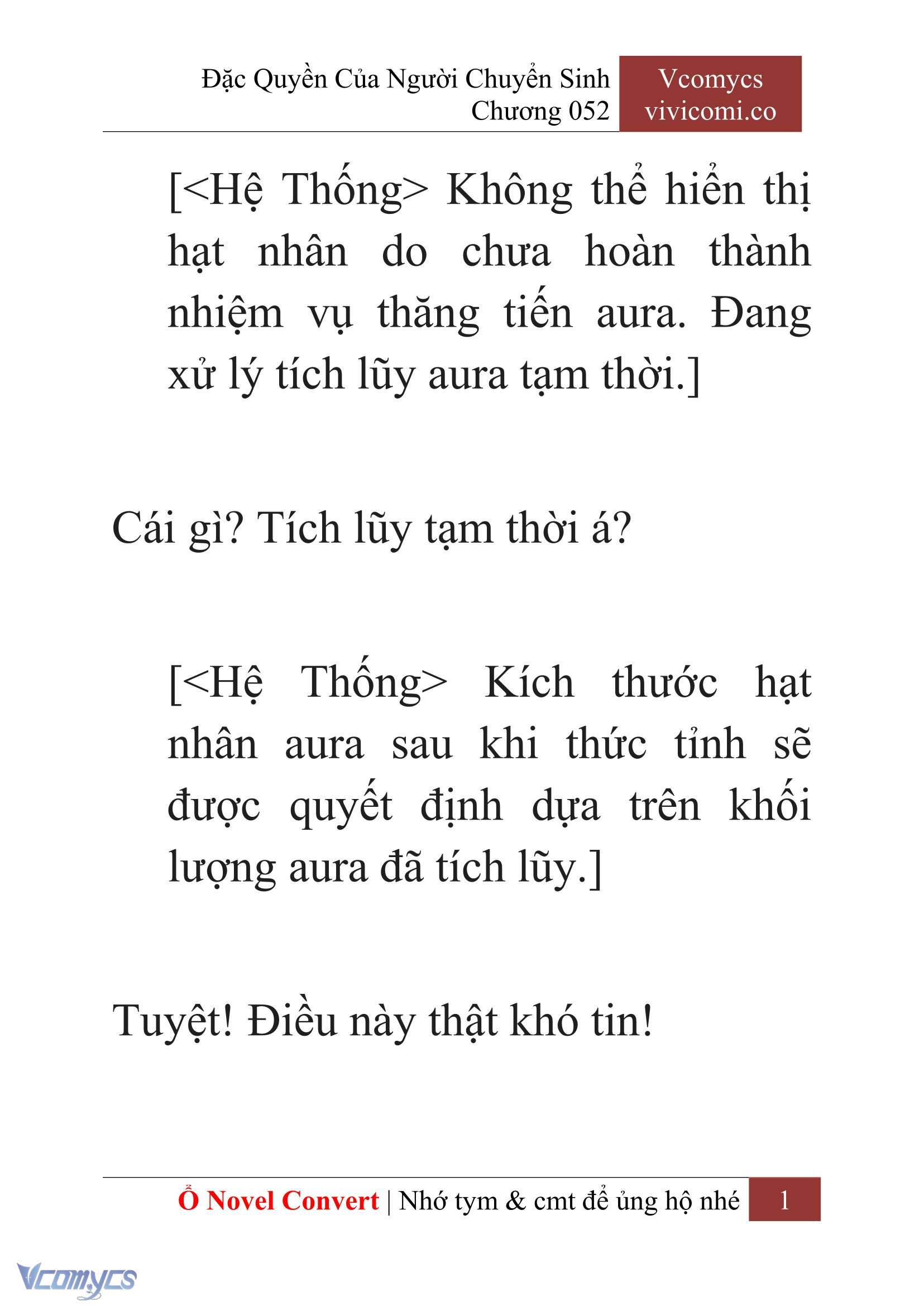[Novel] Đặc Quyền Của Người Chuyển Sinh Chapter 52 - Trang 4