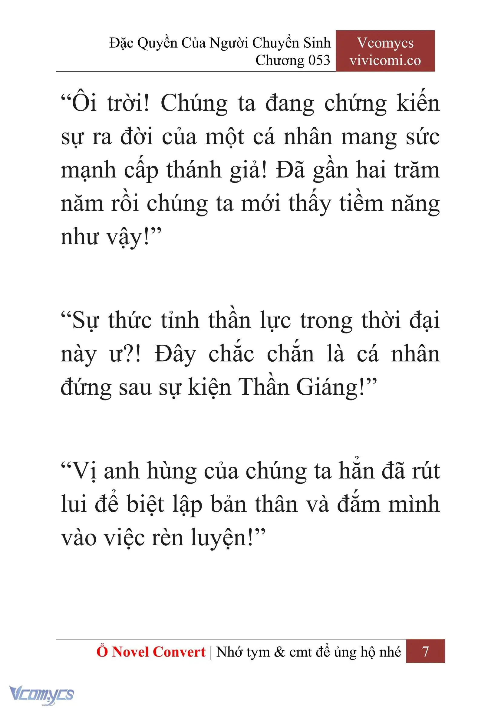 [Novel] Đặc Quyền Của Người Chuyển Sinh Chapter 53 - Trang 10
