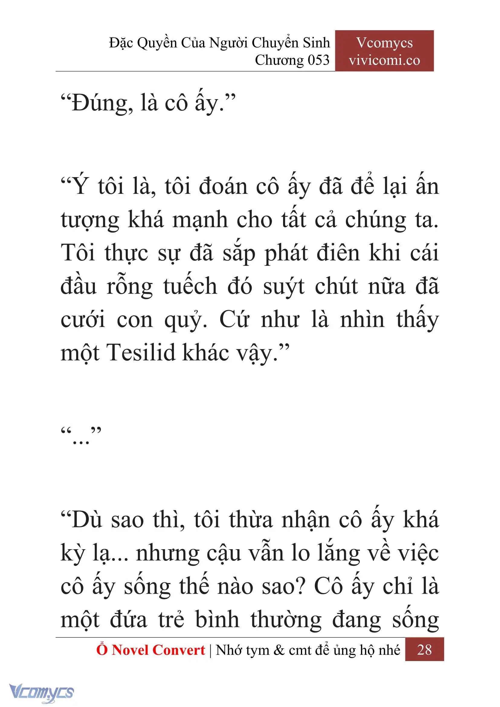 [Novel] Đặc Quyền Của Người Chuyển Sinh Chapter 53 - Trang 31