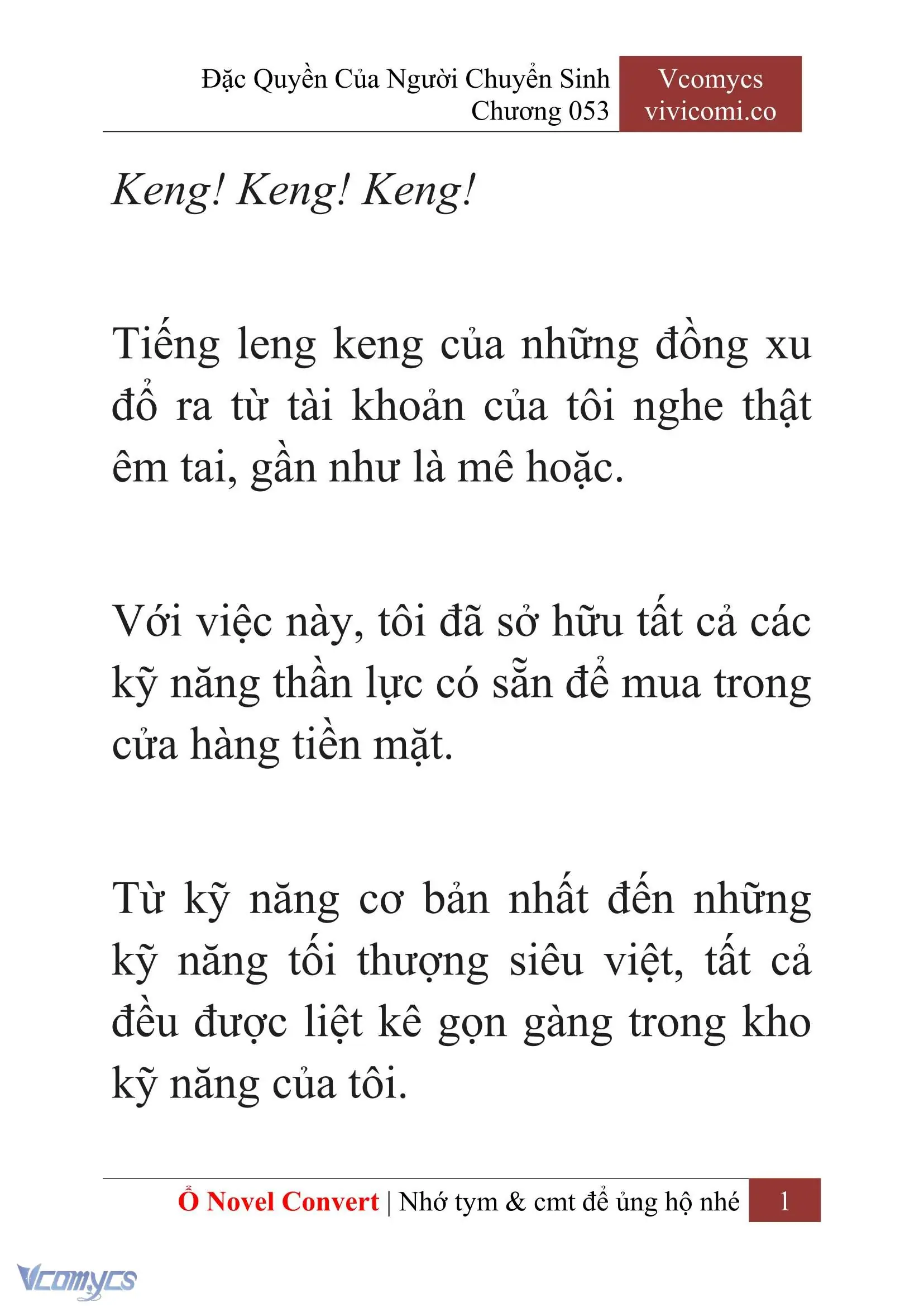 [Novel] Đặc Quyền Của Người Chuyển Sinh Chapter 53 - Trang 4