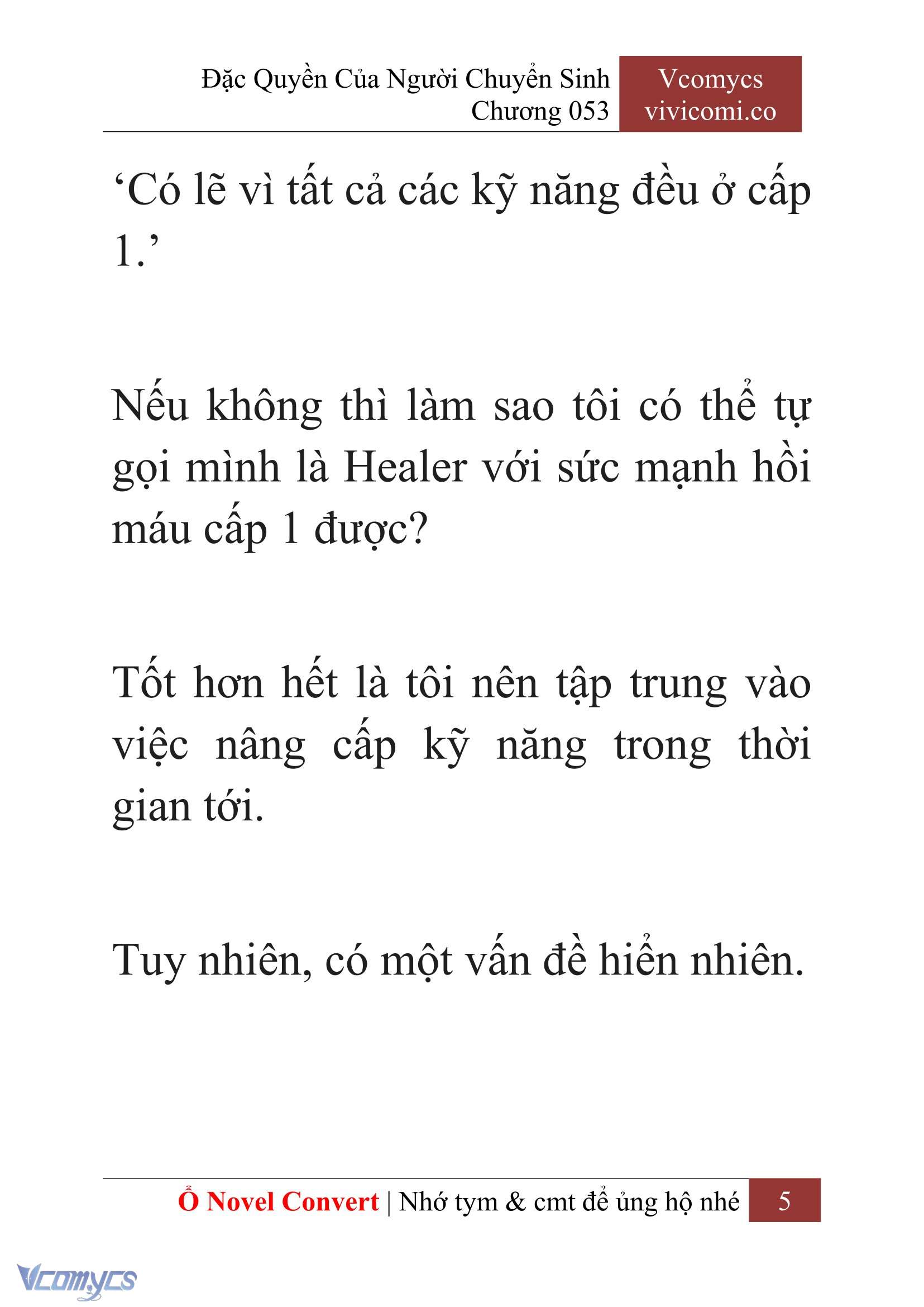 [Novel] Đặc Quyền Của Người Chuyển Sinh Chapter 53 - Trang 8