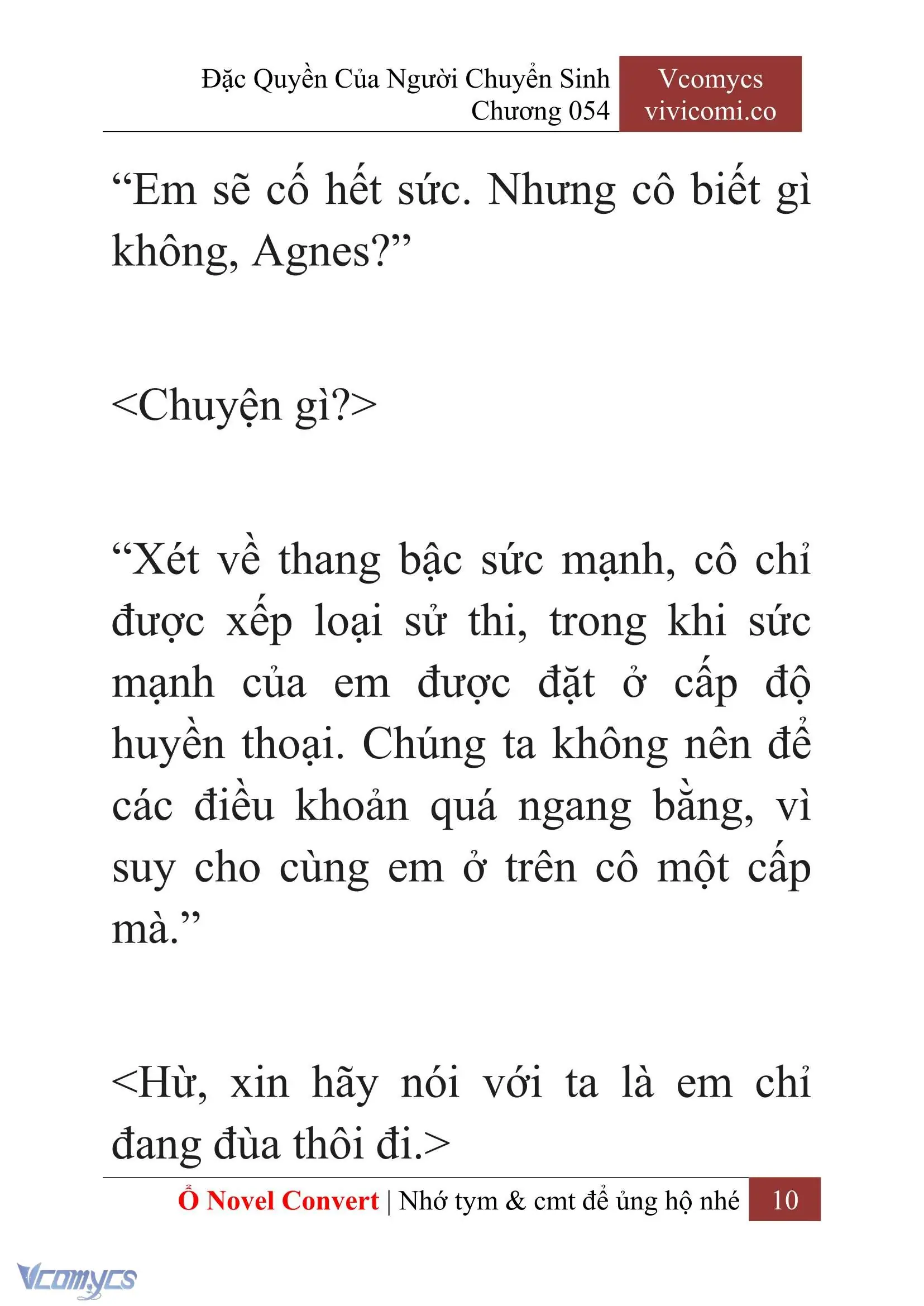 [Novel] Đặc Quyền Của Người Chuyển Sinh Chapter 54 - Trang 13