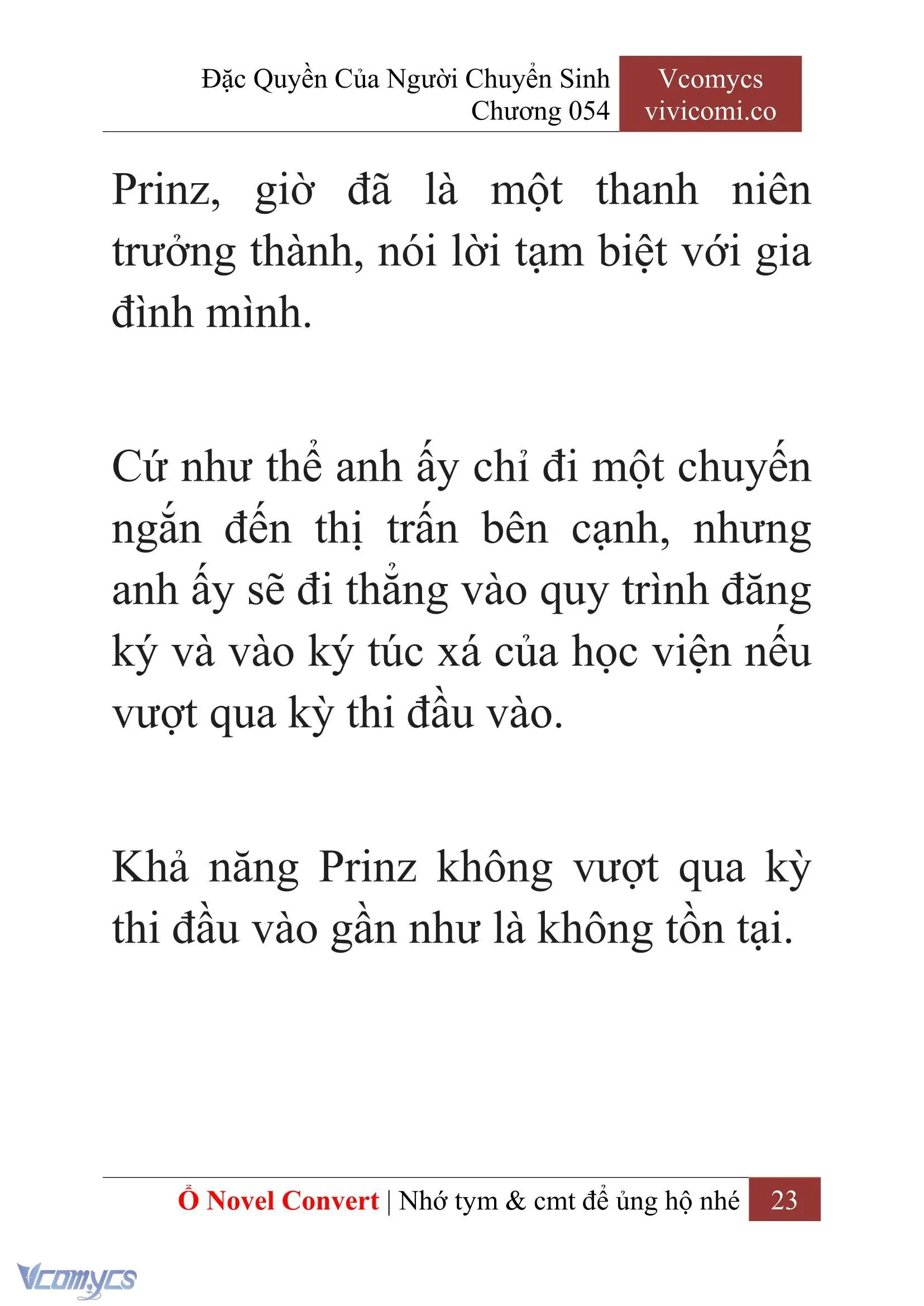 [Novel] Đặc Quyền Của Người Chuyển Sinh Chapter 54 - Trang 26