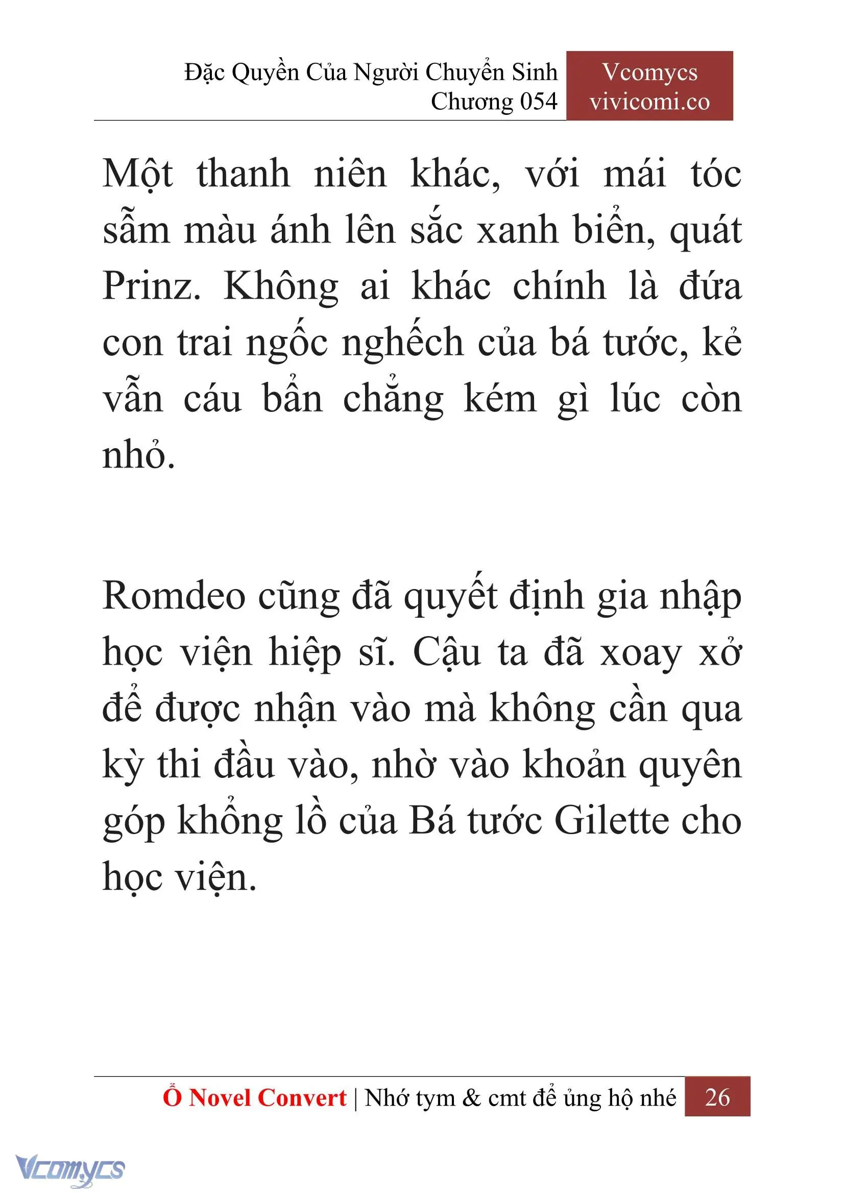 [Novel] Đặc Quyền Của Người Chuyển Sinh Chapter 54 - Trang 29