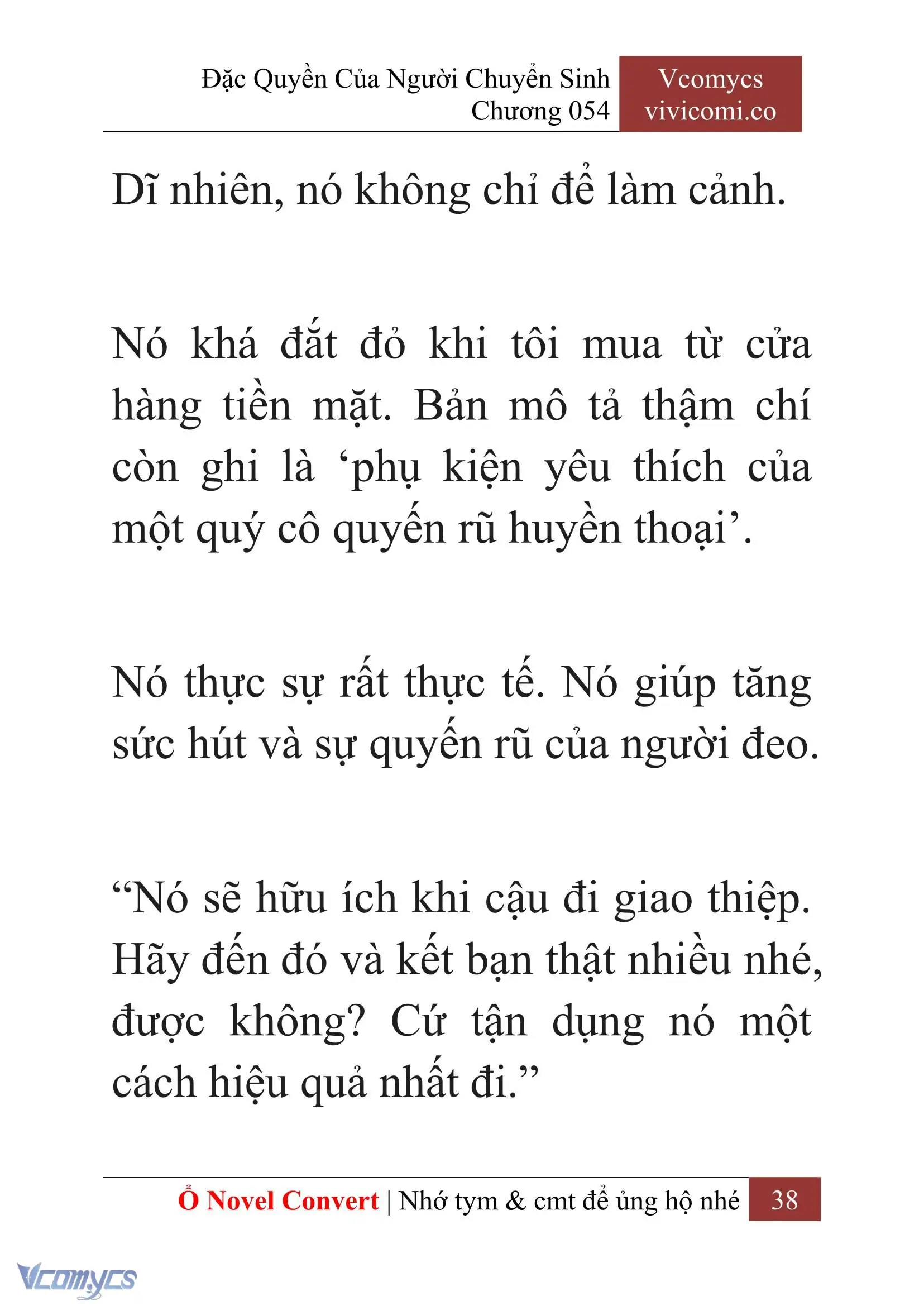 [Novel] Đặc Quyền Của Người Chuyển Sinh Chapter 54 - Trang 41